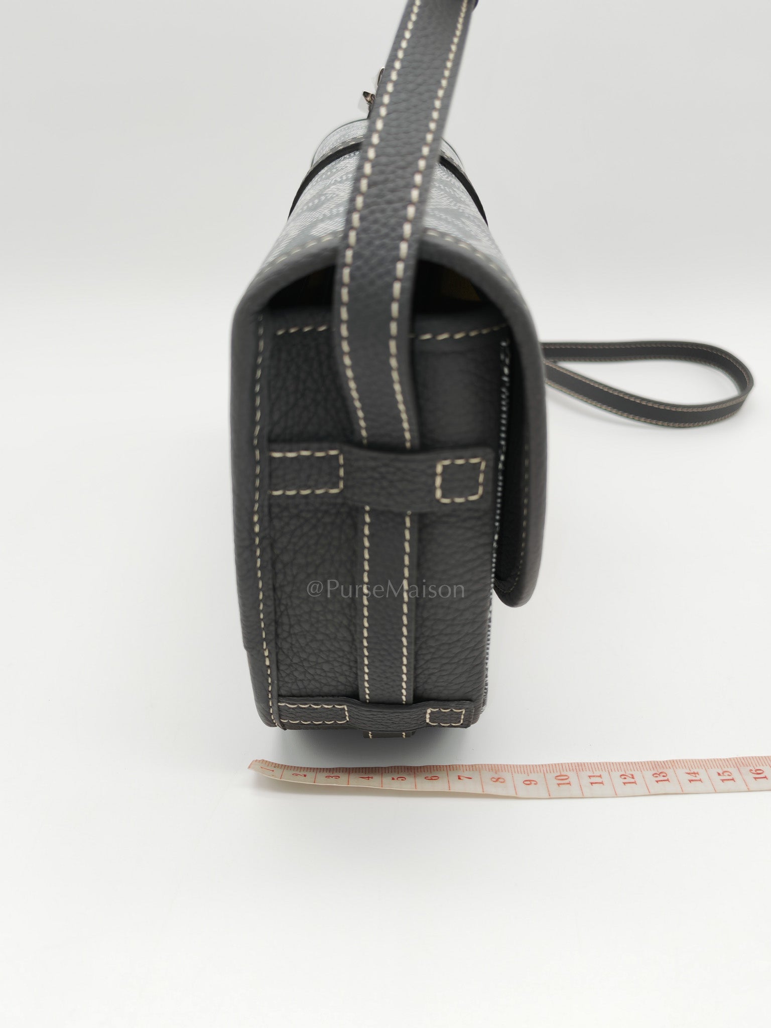 Belvedere Crossbody Bag PM in Gray Goyardine Canvas