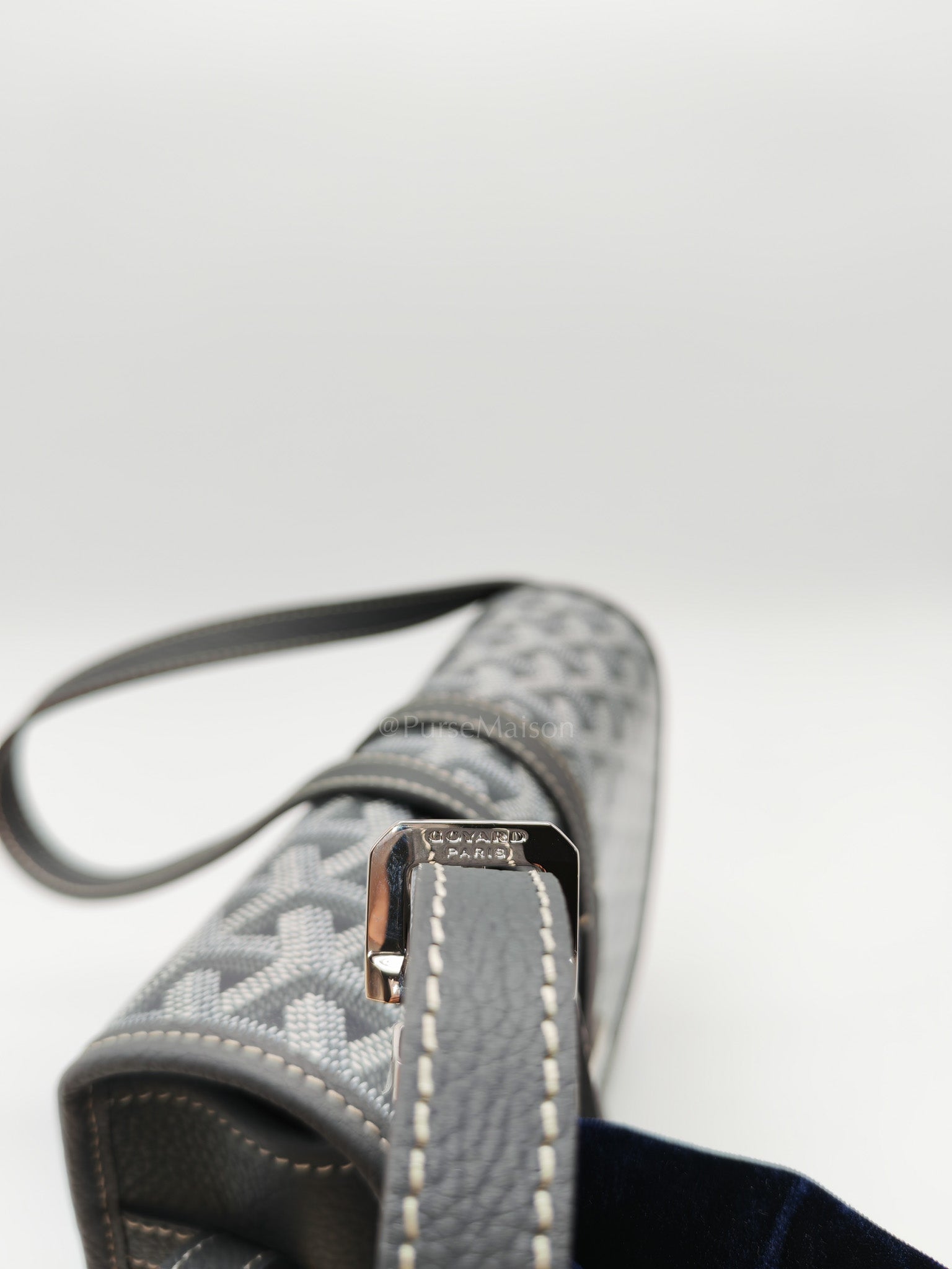 Belvedere Crossbody Bag PM in Gray Goyardine Canvas
