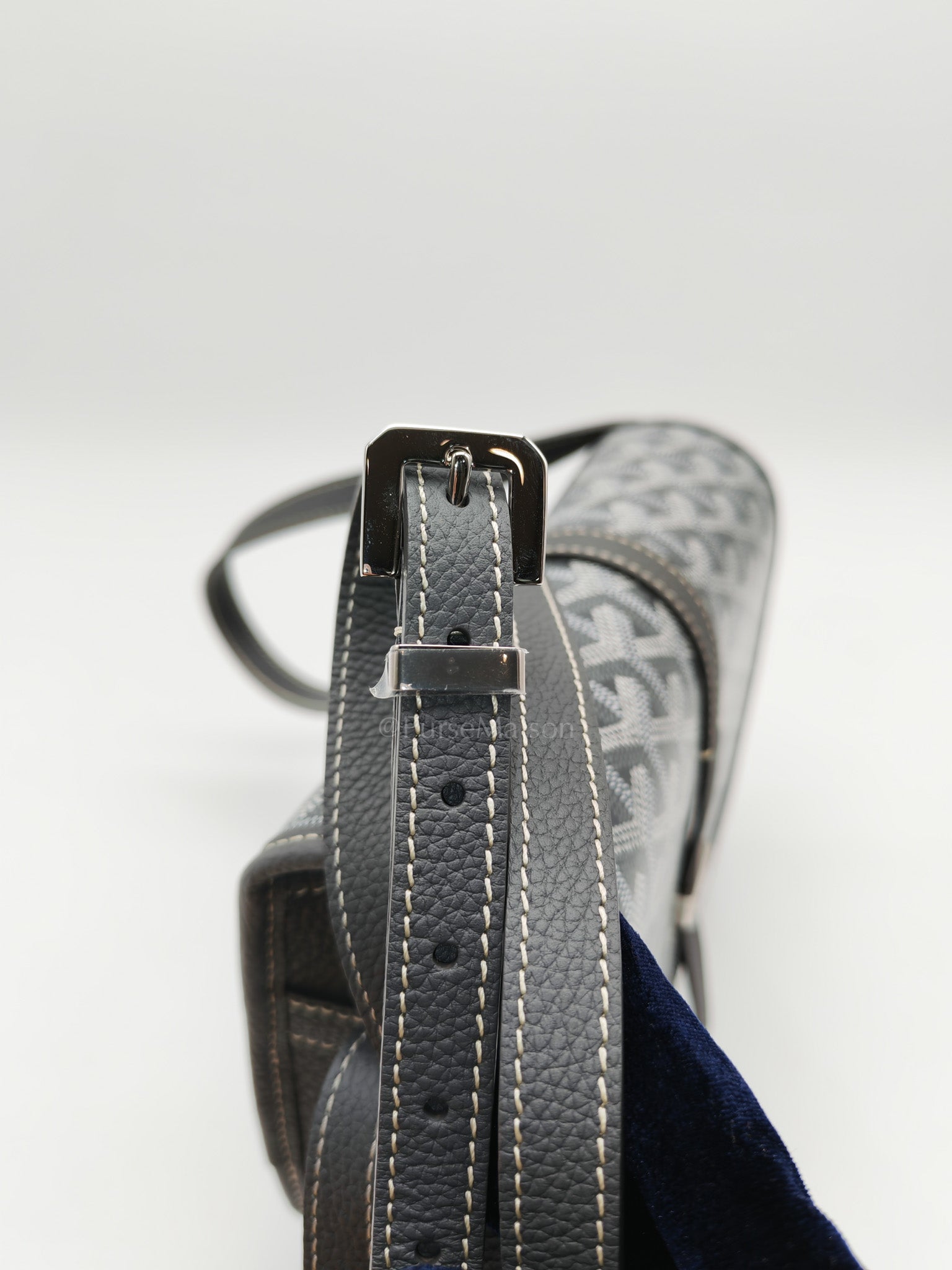 Belvedere Crossbody Bag PM in Gray Goyardine Canvas