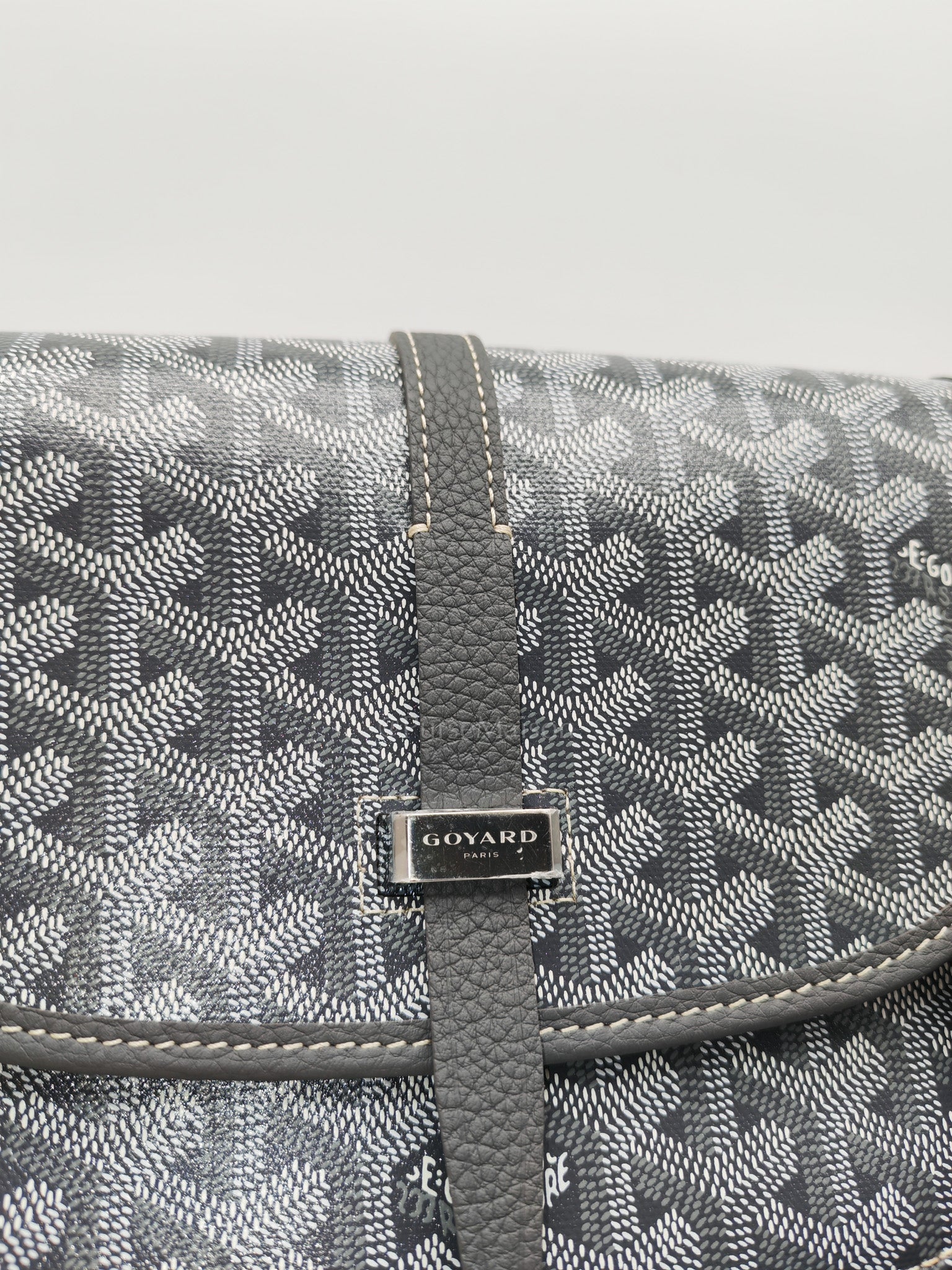 Belvedere Crossbody Bag PM in Gray Goyardine Canvas