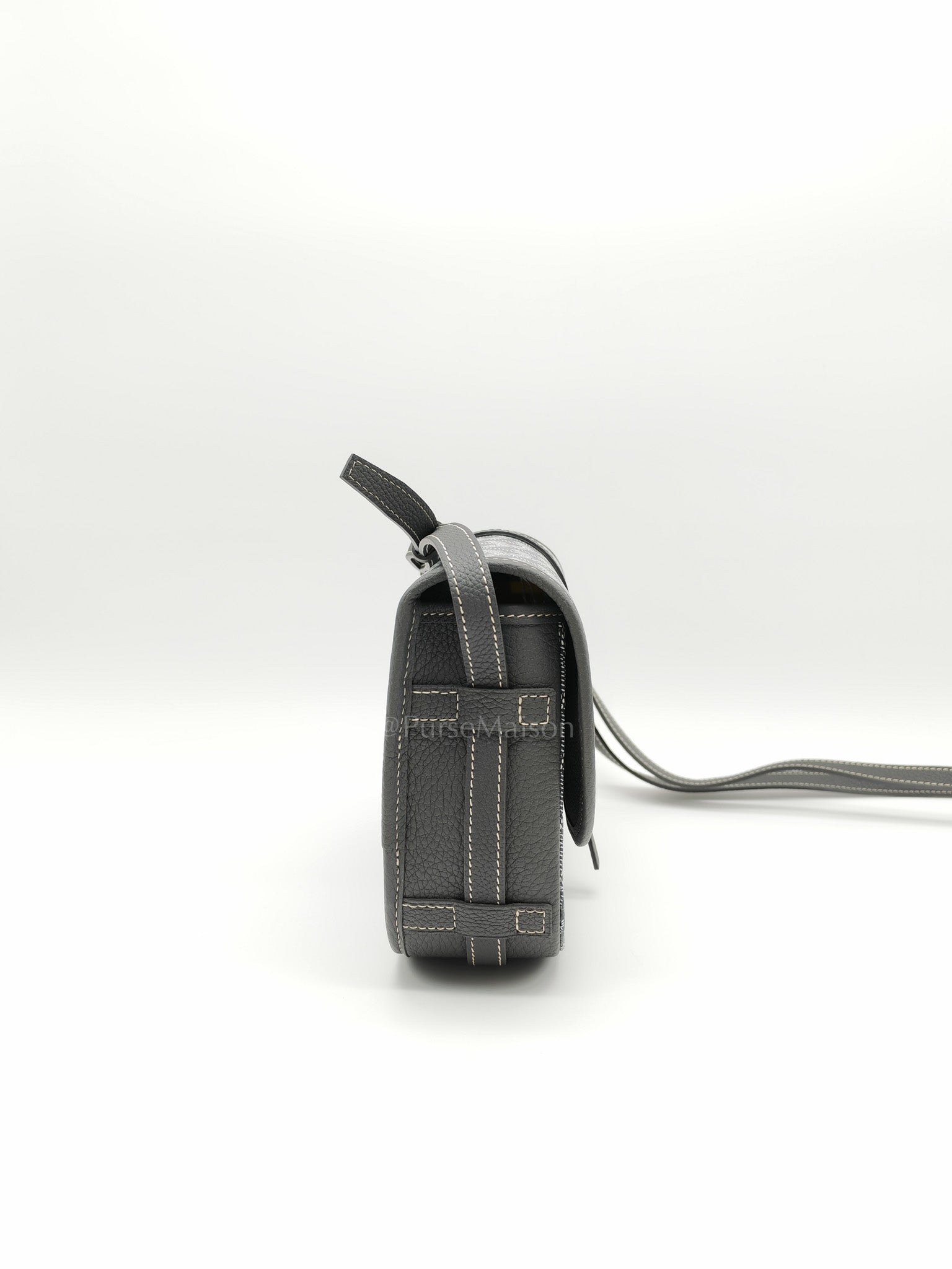 Belvedere Crossbody Bag PM in Gray Goyardine Canvas