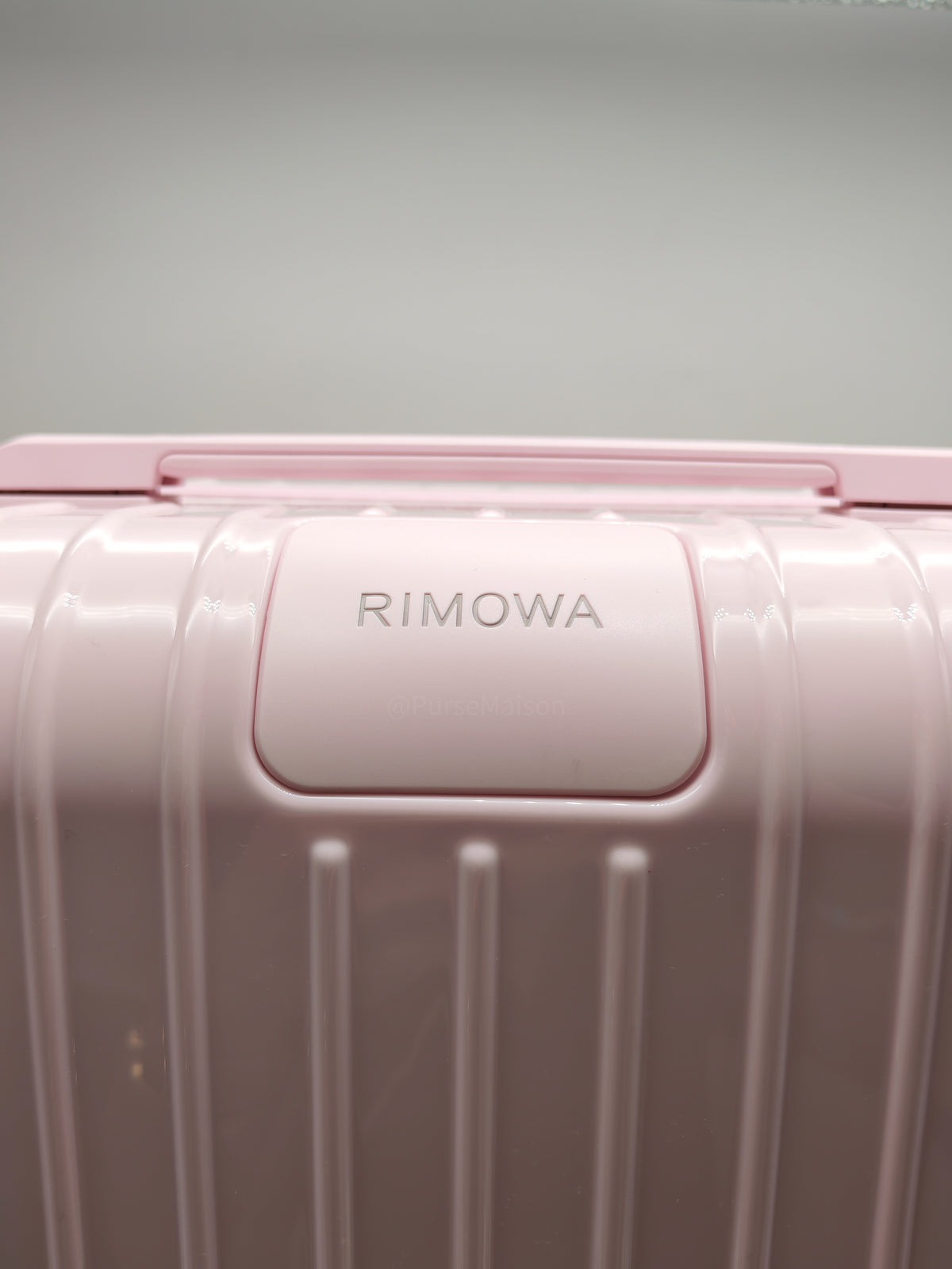 Rimowa Essential Check-In L in Gloss Ballerina Pink Luggage | Purse Maison Luxury Bags Shop
