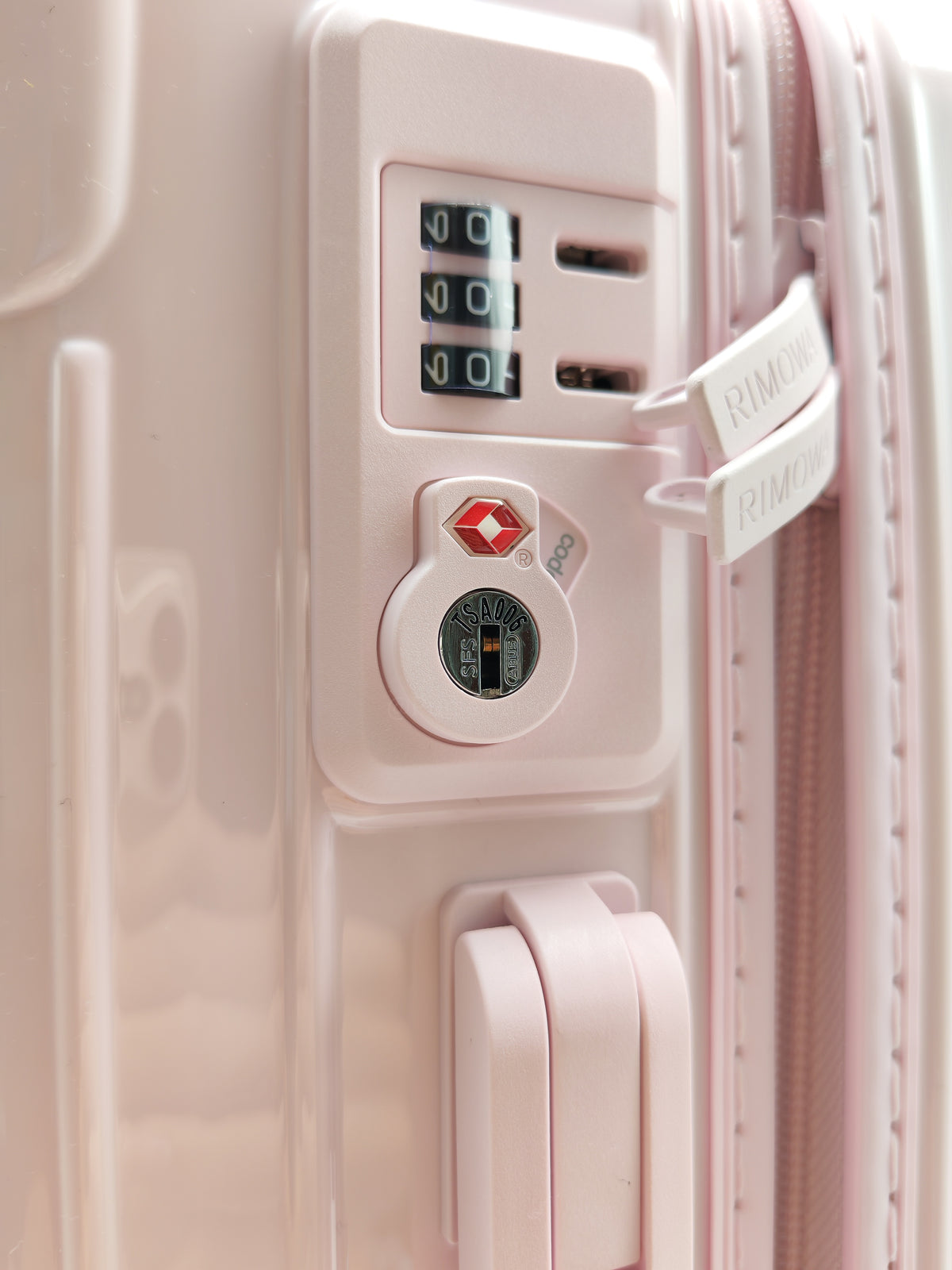 Rimowa Essential Check-In L in Gloss Ballerina Pink Luggage | Purse Maison Luxury Bags Shop