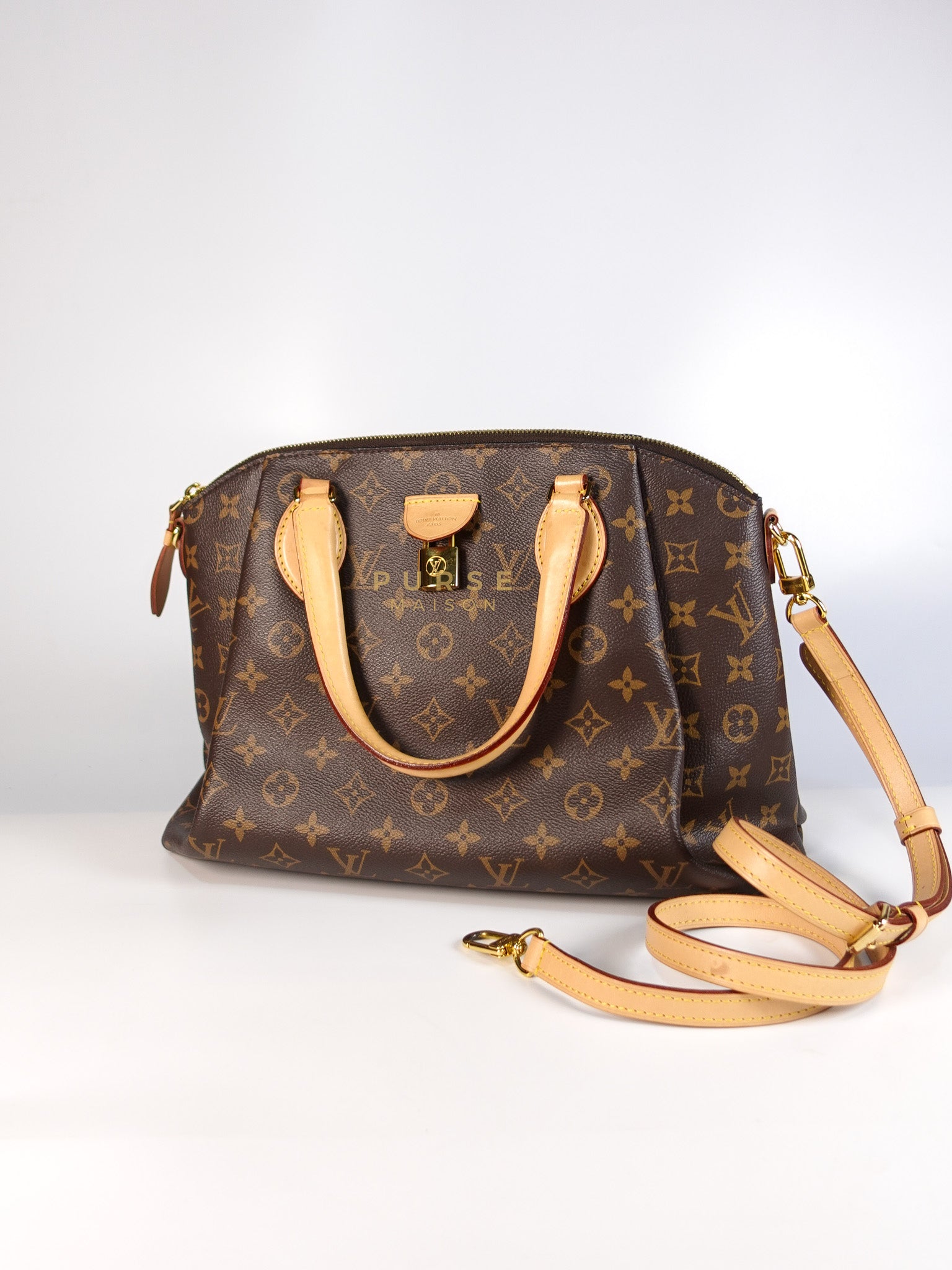 Rivoli MM 2way Bag in Monogram Canvas & Gold Hardware (Date Code: MB2179) | Purse Maison Luxury Bags Shop