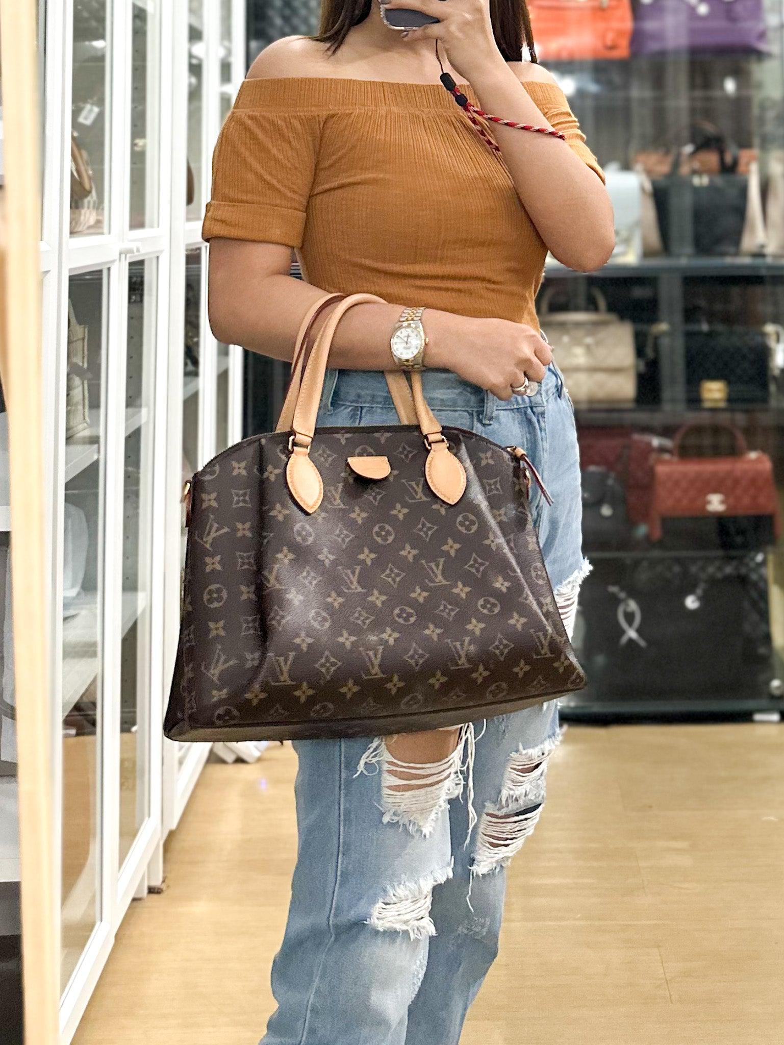 Rivoli MM 2way Bag in Monogram Canvas & Gold Hardware (Date Code: MB2179) | Purse Maison Luxury Bags Shop