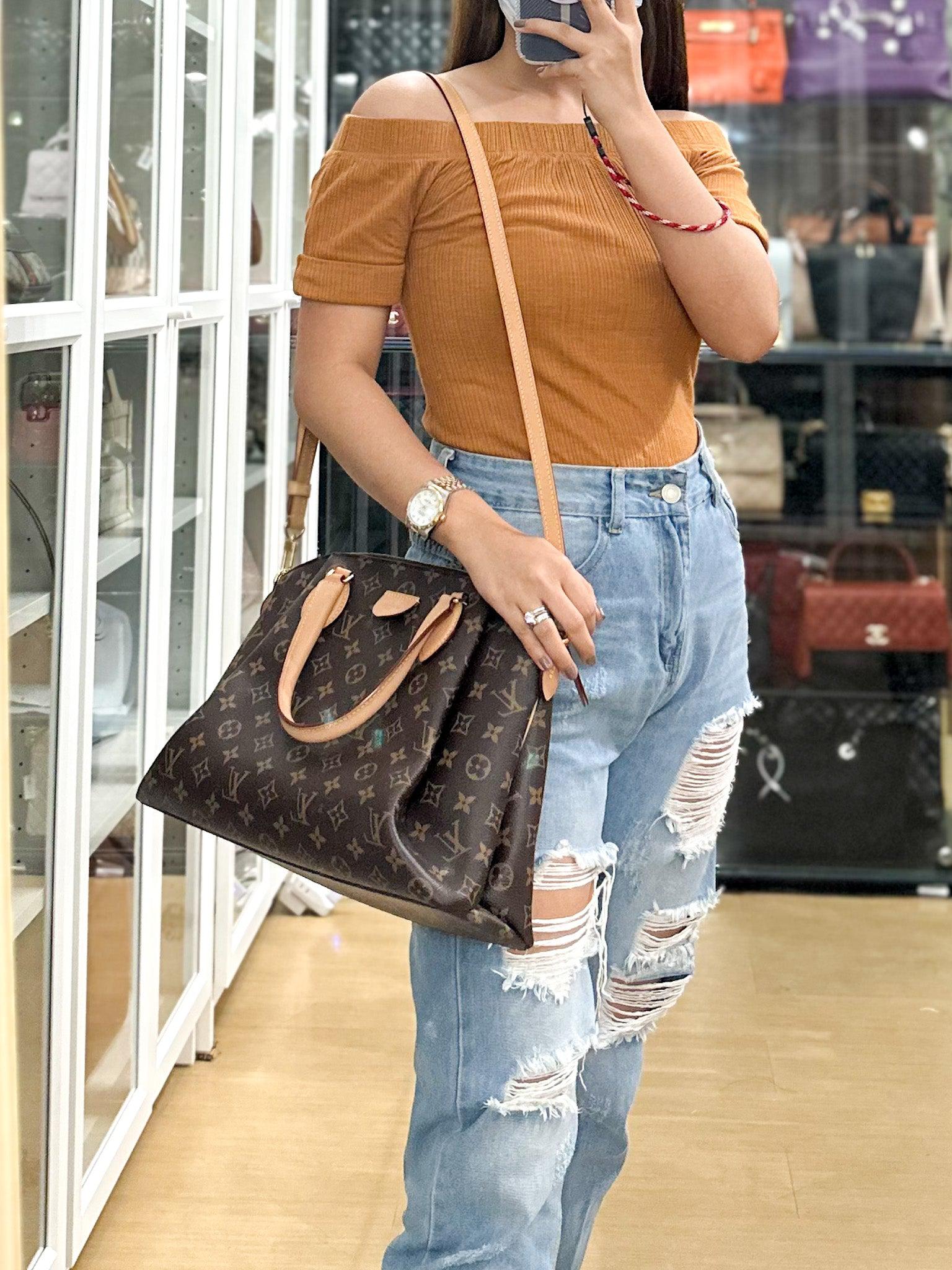 Rivoli MM 2way Bag in Monogram Canvas & Gold Hardware (Date Code: MB2179) | Purse Maison Luxury Bags Shop