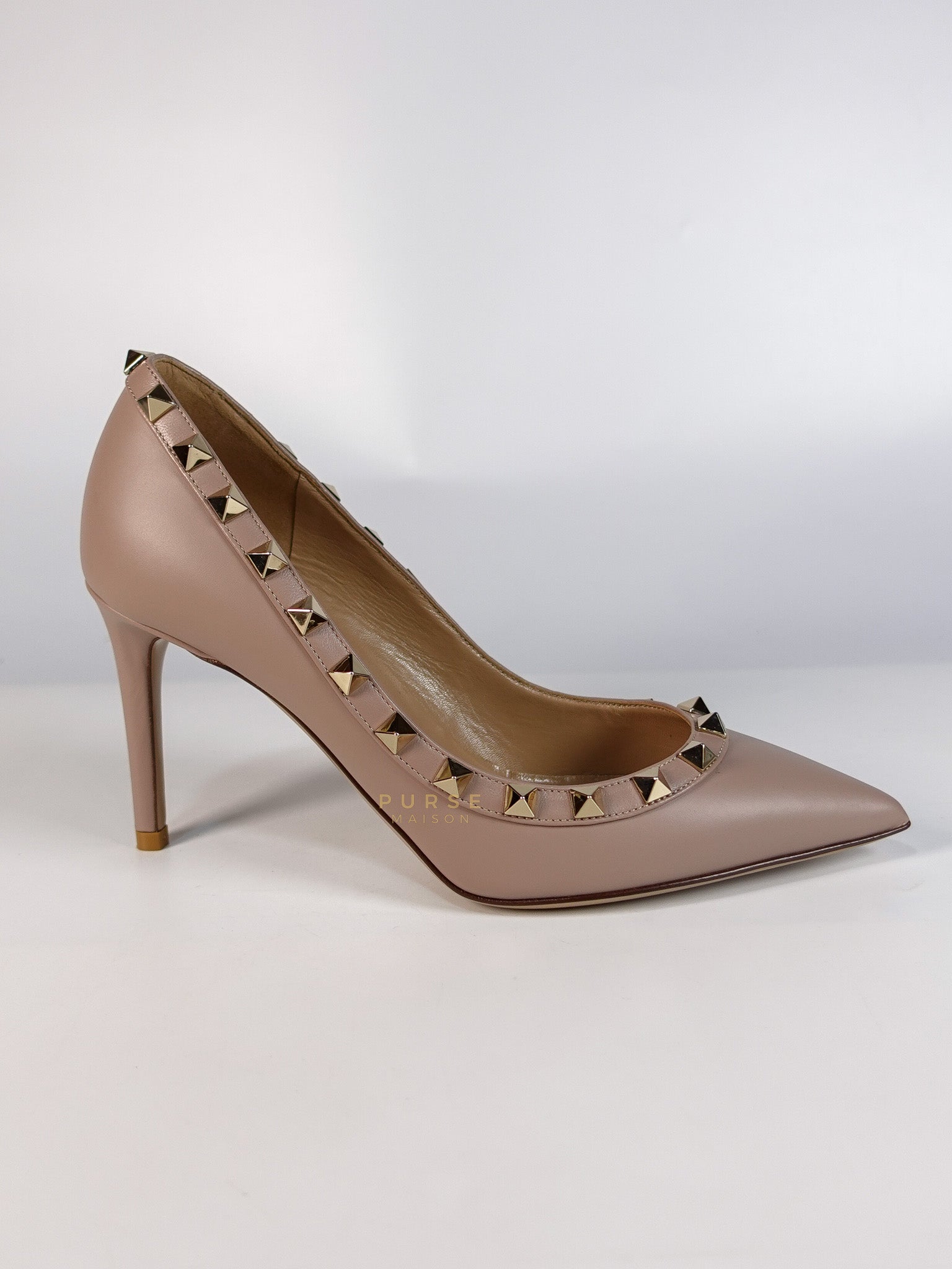 Rockstud Poudre Heels Size 35 EU (22.cm) | Purse Maison Luxury Bags Shop