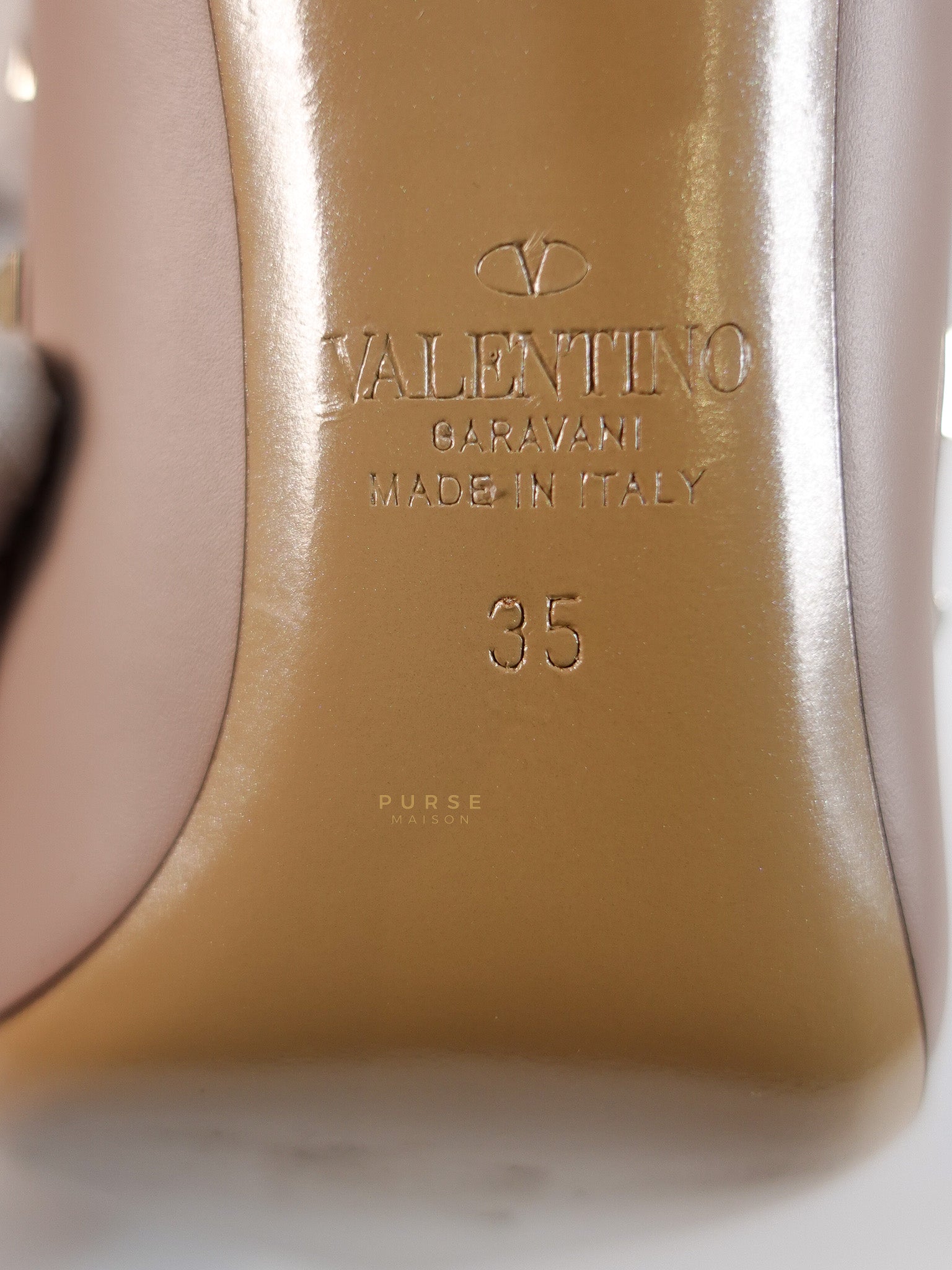 Rockstud Poudre Heels Size 35 EU (22.cm) | Purse Maison Luxury Bags Shop