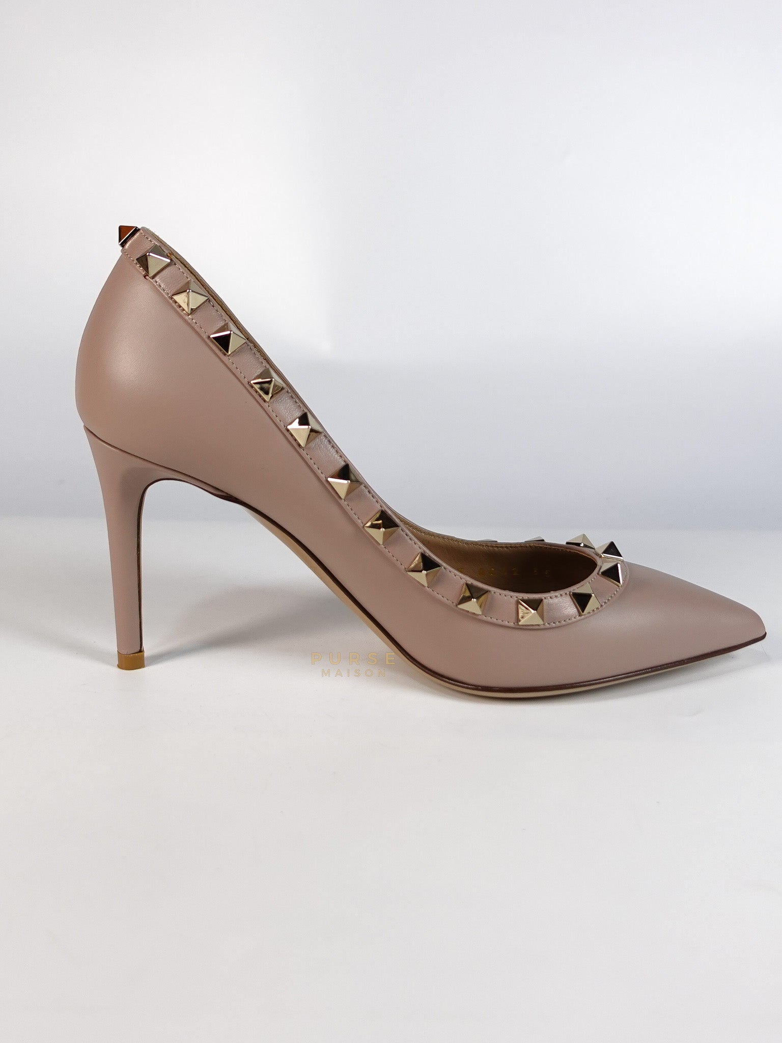 Rockstud Poudre Heels Size 35 EU (22.cm) | Purse Maison Luxury Bags Shop
