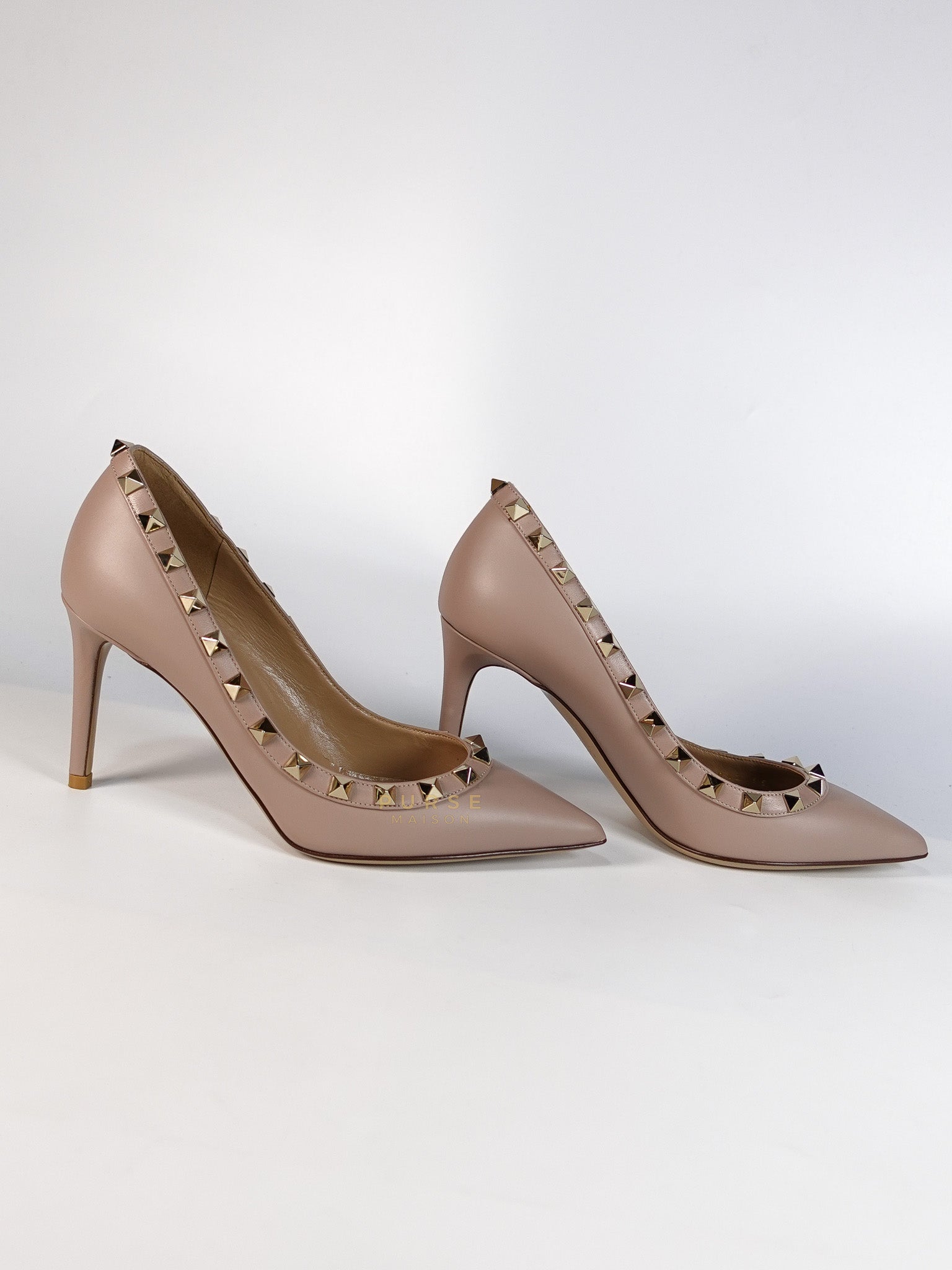 Rockstud Poudre Heels Size 35 EU (22.cm) | Purse Maison Luxury Bags Shop