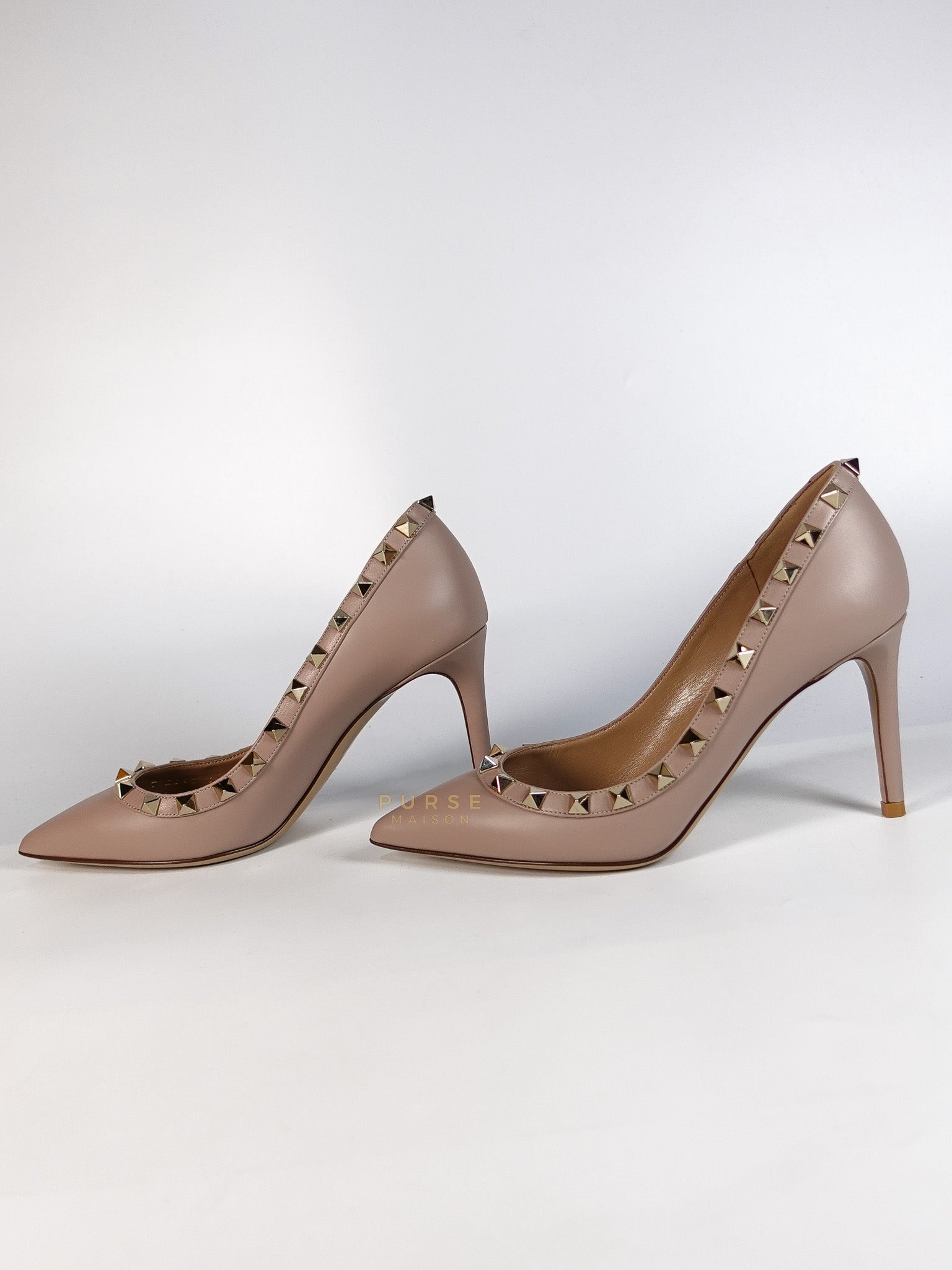Rockstud Poudre Heels Size 35 EU (22.cm) | Purse Maison Luxury Bags Shop