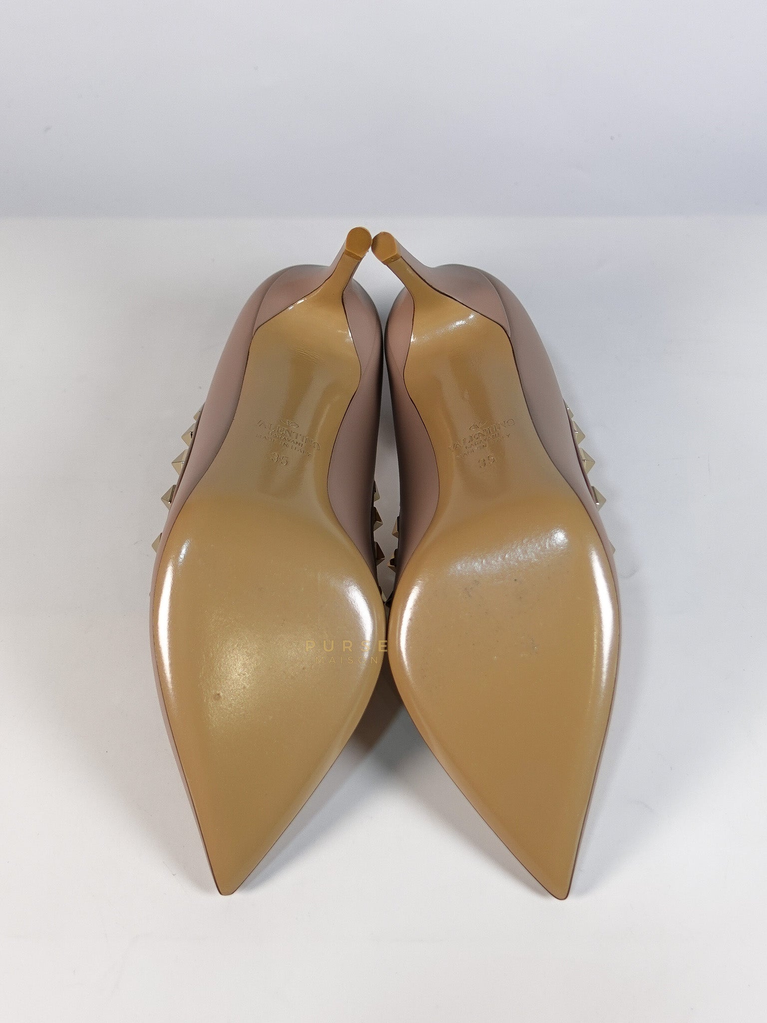 Rockstud Poudre Heels Size 35 EU (22.cm) | Purse Maison Luxury Bags Shop
