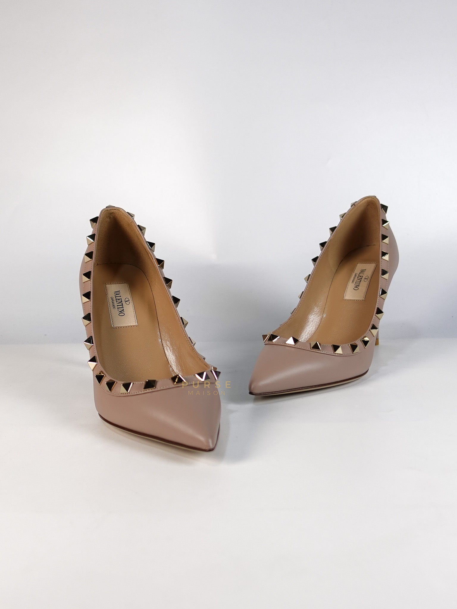 Rockstud Poudre Heels Size 35 EU (22.cm) | Purse Maison Luxury Bags Shop