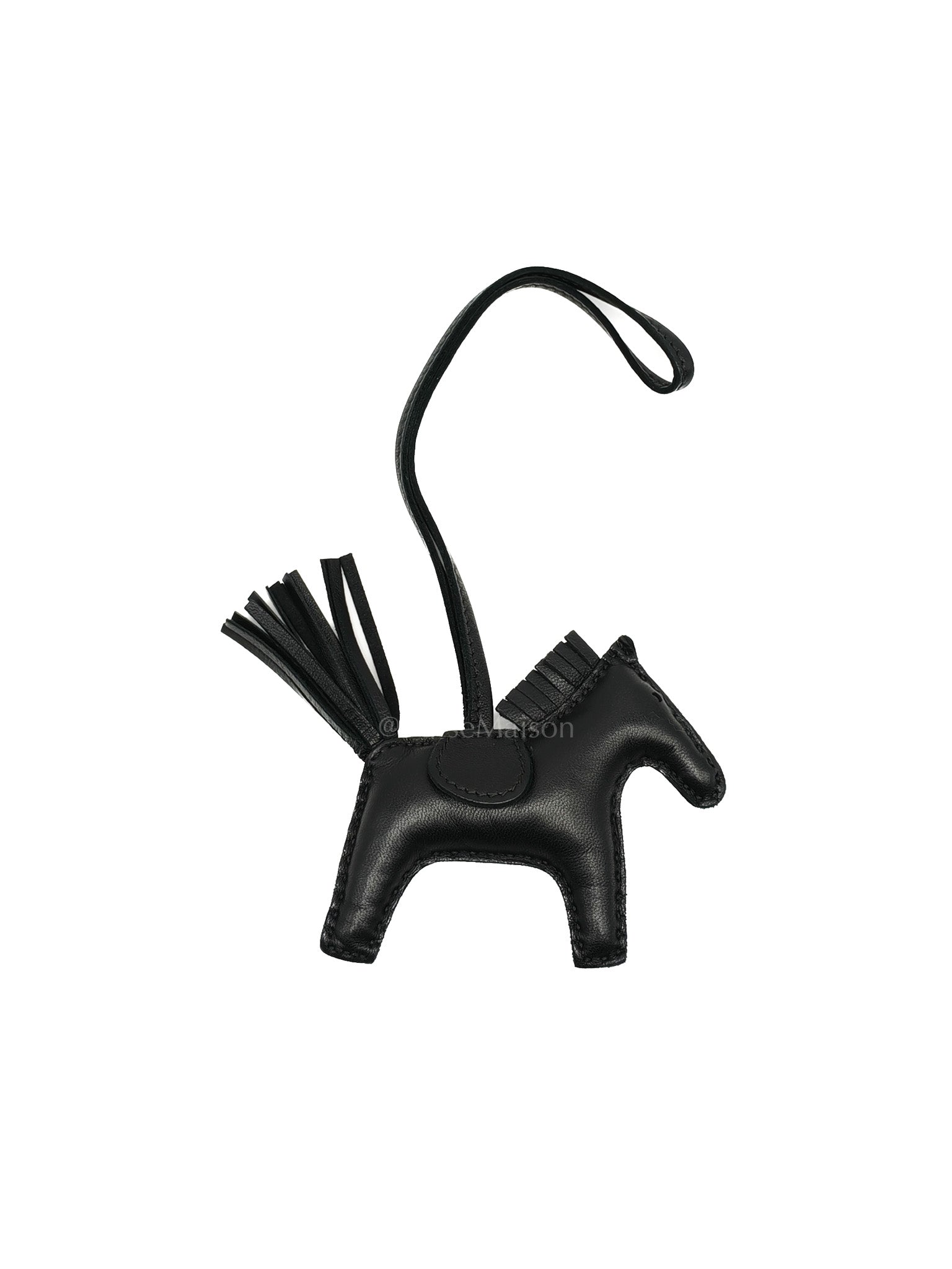 Rodeo Charm PM So Black in Swift Leather Stamp U(2022) | Purse Maison Luxury Bags Shop