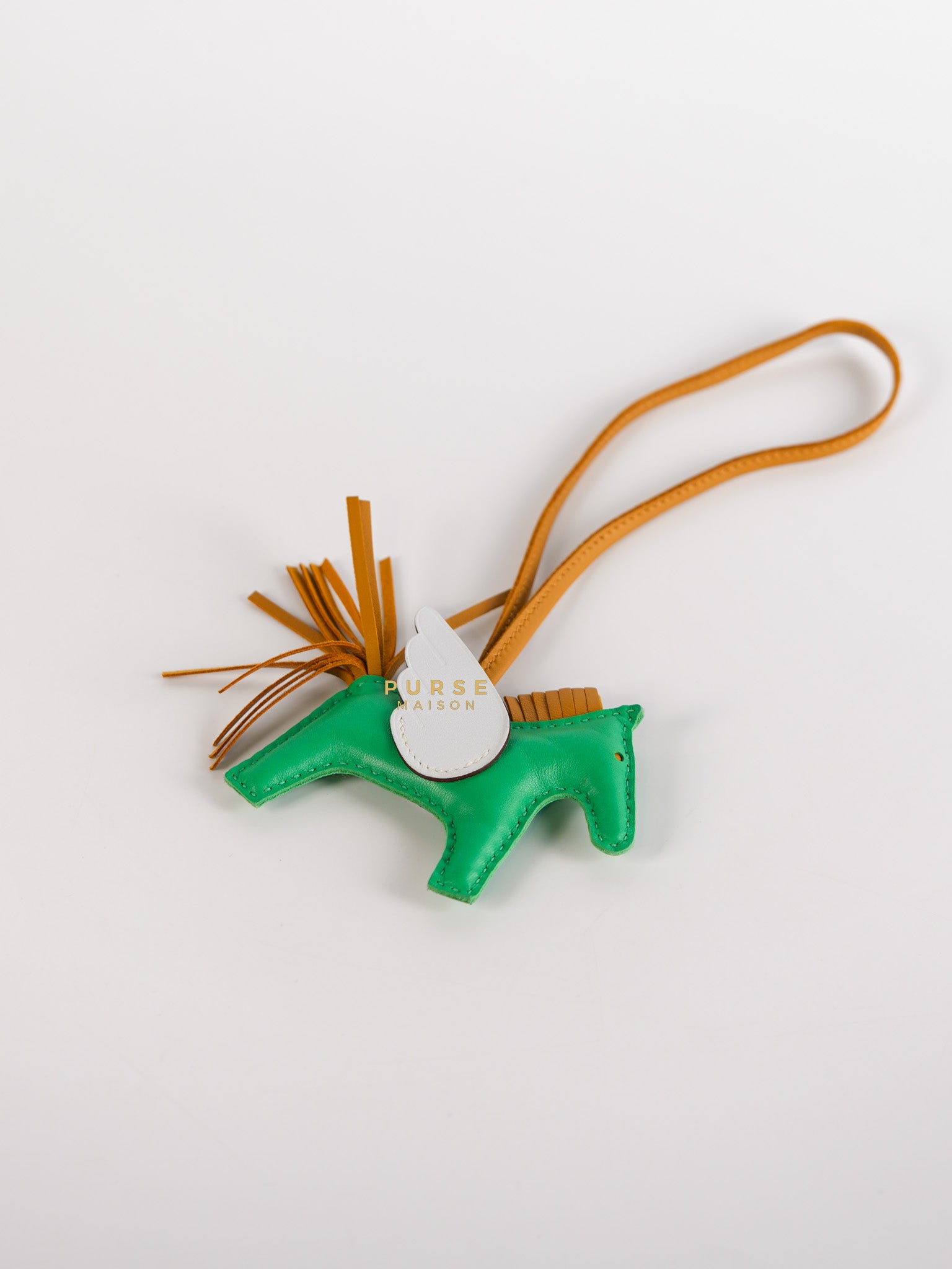 Rodeo Pegase Multicolor Leather Bag Charm (Stamp U) | Purse Maison Luxury Bags Shop