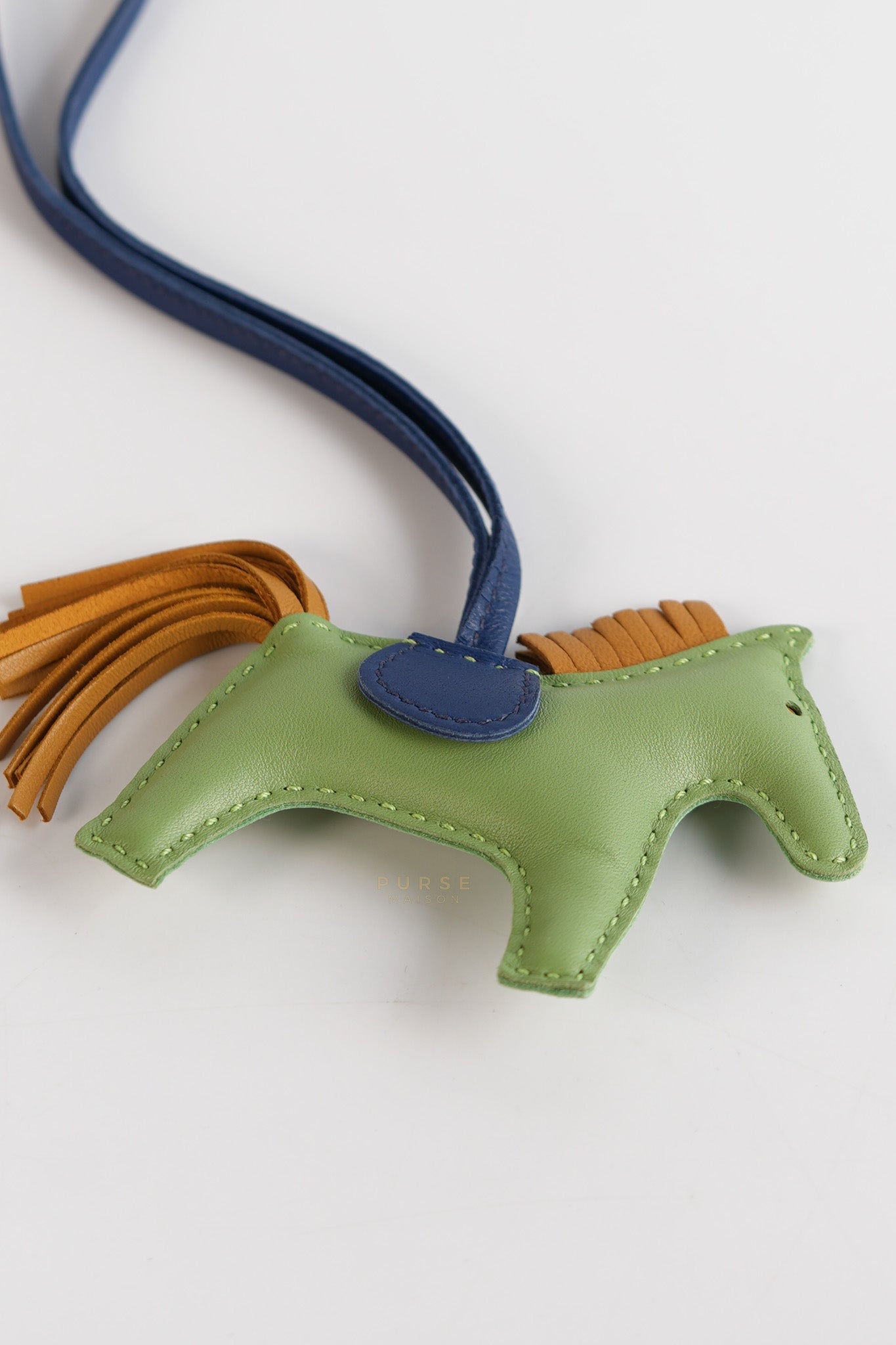 Rodeo PM Bag Charm in Blue/Green/Yellow | Purse Maison Luxury Bags Shop