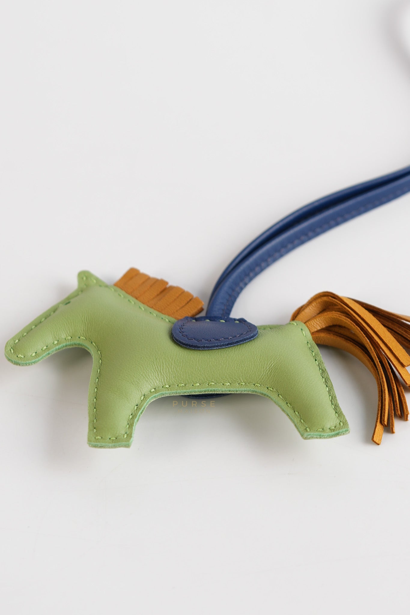 Rodeo PM Bag Charm in Blue/Green/Yellow | Purse Maison Luxury Bags Shop