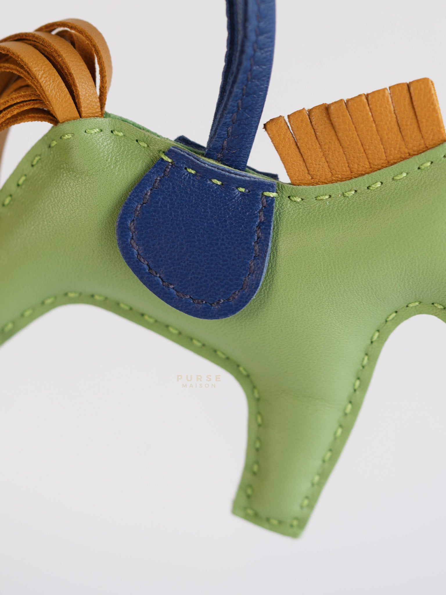 Rodeo PM Bag Charm in Blue/Green/Yellow | Purse Maison Luxury Bags Shop