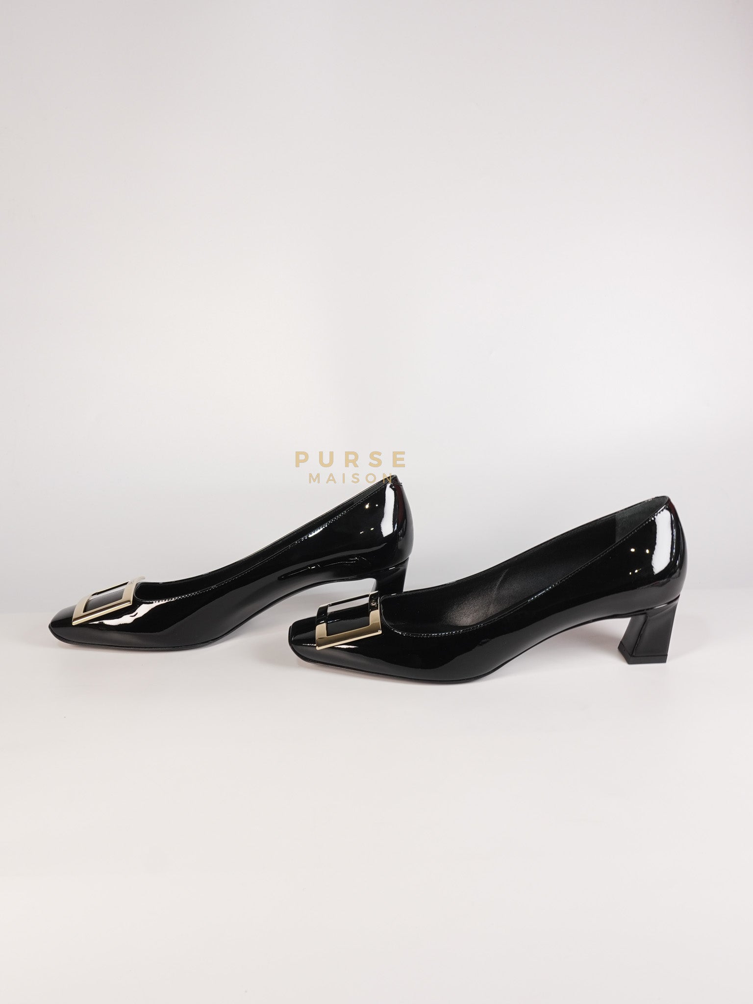 Trompette Ballerinas in Black Shoes Patent Leather Size 39.5 EU (25.5cm) | Purse Maison Luxury Bags Shop
