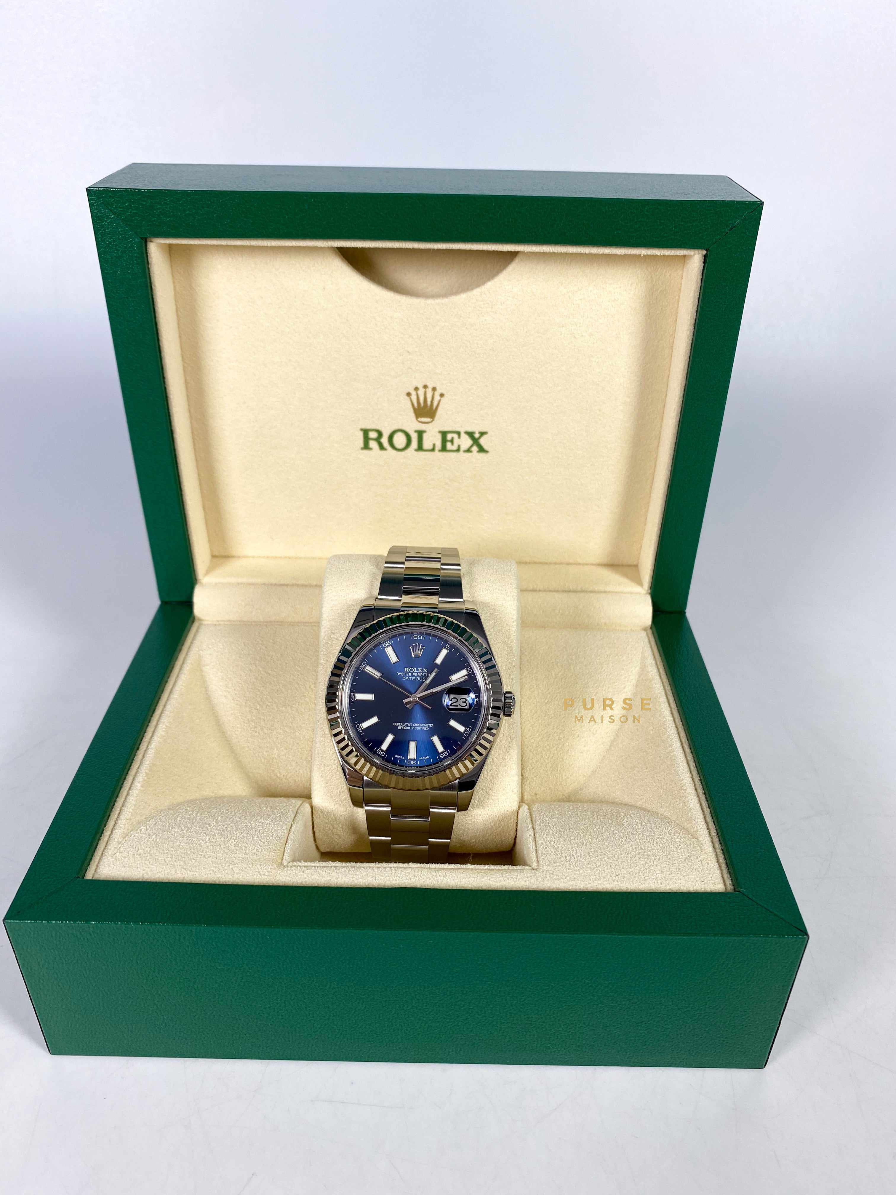 Rolex 11634 Datejust Oyster Perpetual Blue Dial 41mm Watch (2015)
