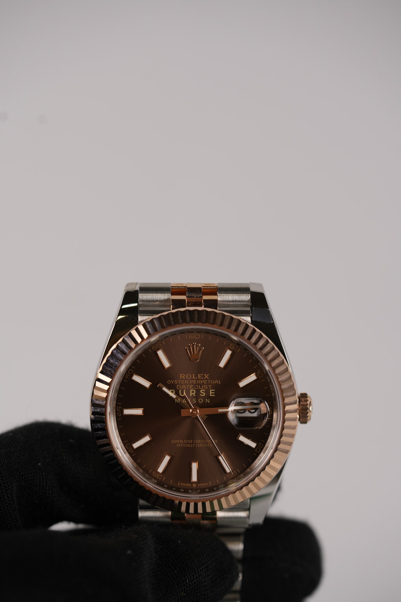 Datejust 41mm Everose Gold Stainless Strap Reference Number 126331 | Purse Maison Luxury Bags Shop