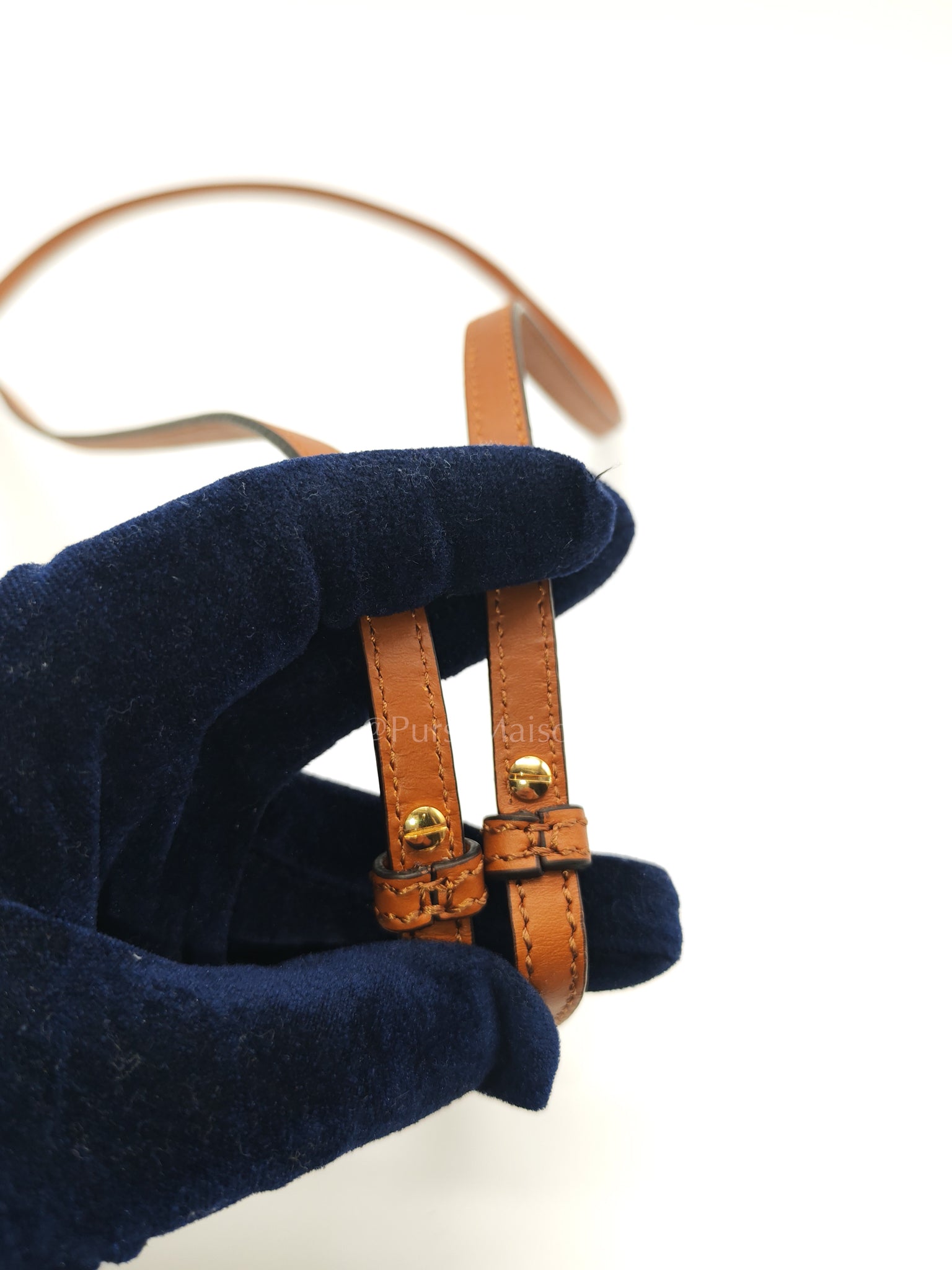 Roma Sunshine Mini Shopper Bag in Brown Calfskin Leather and Tortoise-Shell Handle | Purse Maison Luxury Bags Shop