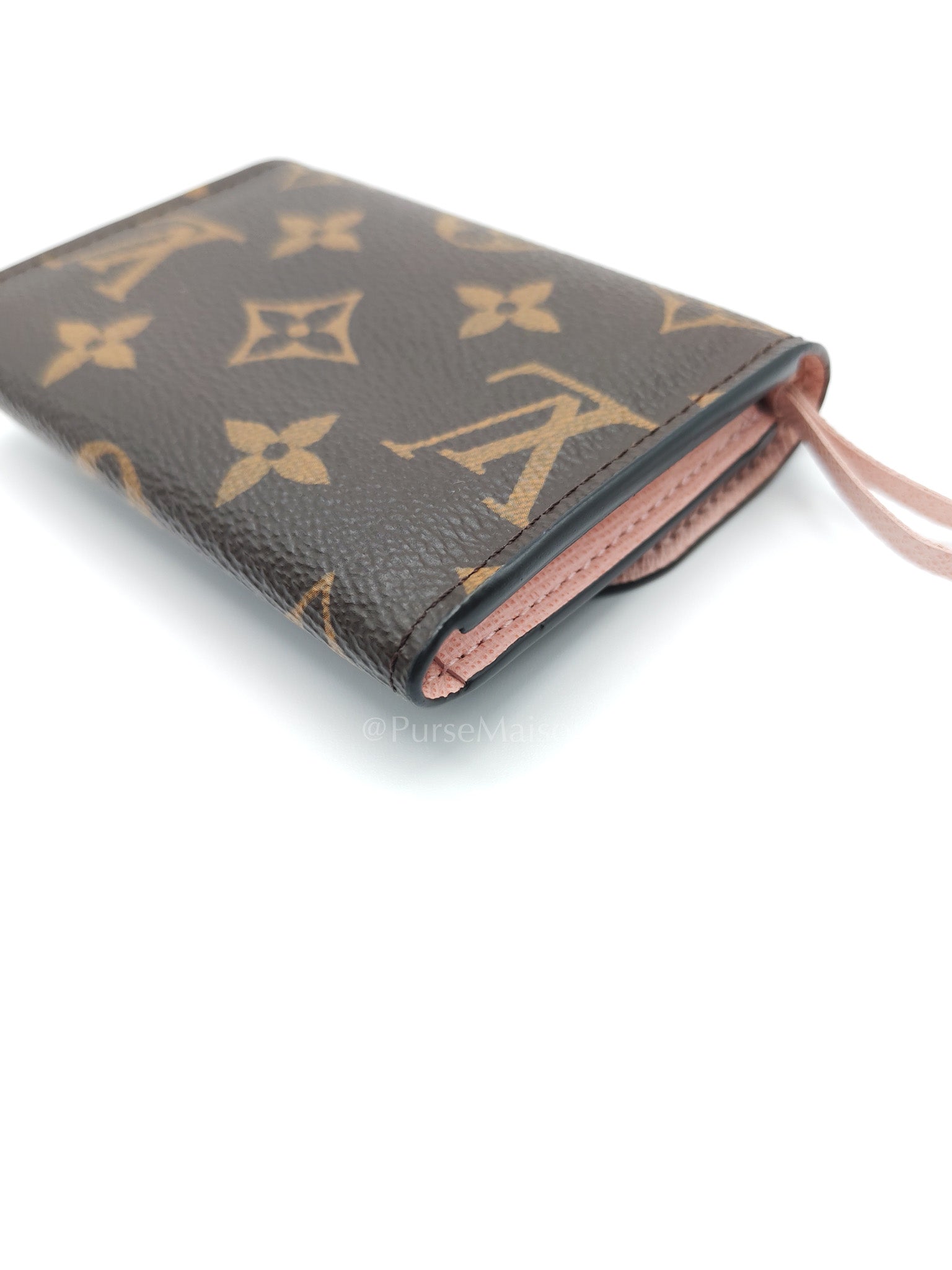 Rosalie in Monogram Canvas with Rose Ballerine interior Wallet | Purse Maison Luxury Bags Shop