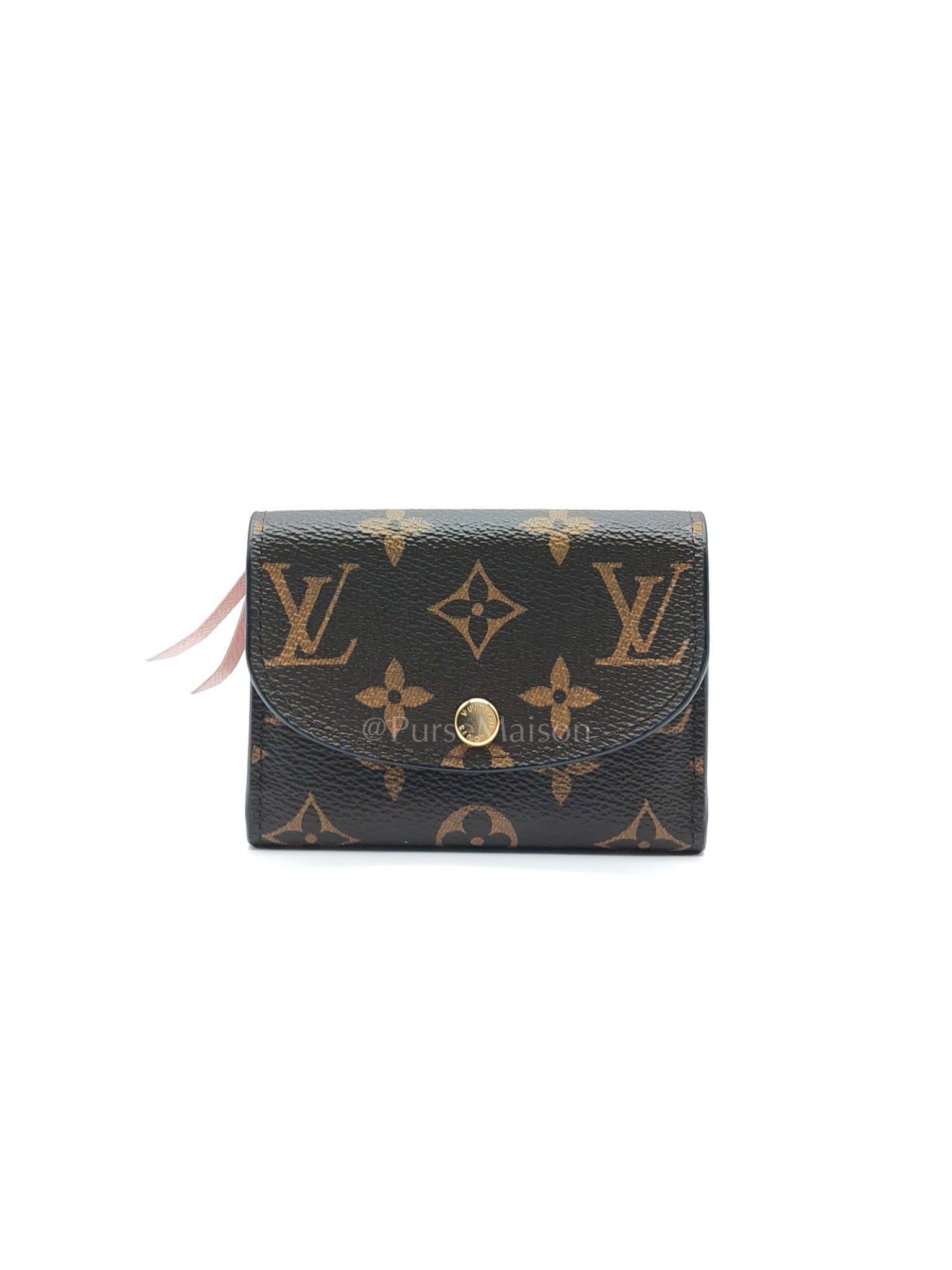 Rosalie in Monogram Canvas with Rose Ballerine interior Wallet | Purse Maison Luxury Bags Shop