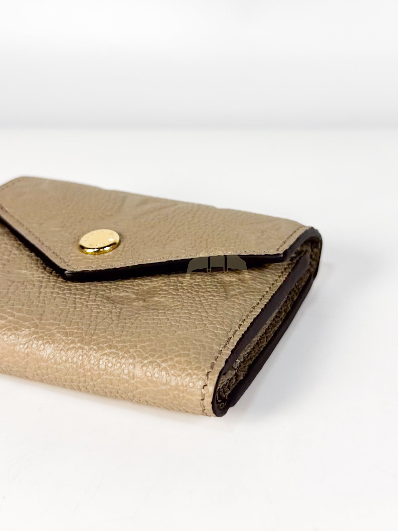 Rosalie Wallet in Tourterelle Monogram Empreinte Leather (Microchip) | Purse Maison Luxury Bags Shop