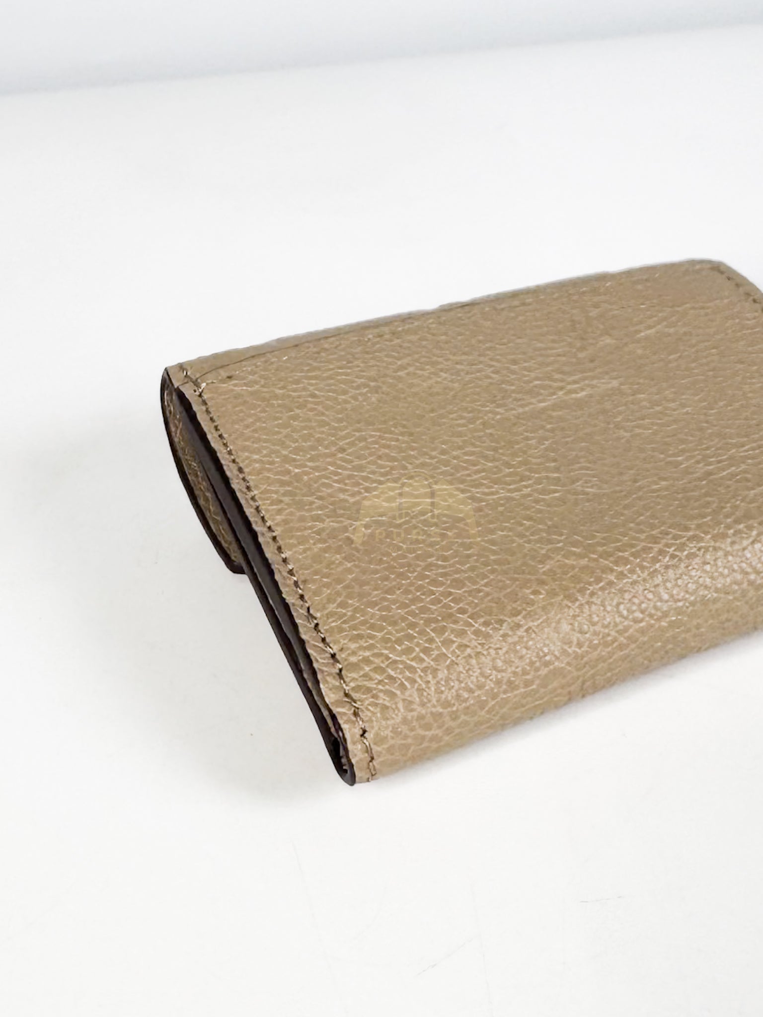 Rosalie Wallet in Tourterelle Monogram Empreinte Leather (Microchip) | Purse Maison Luxury Bags Shop