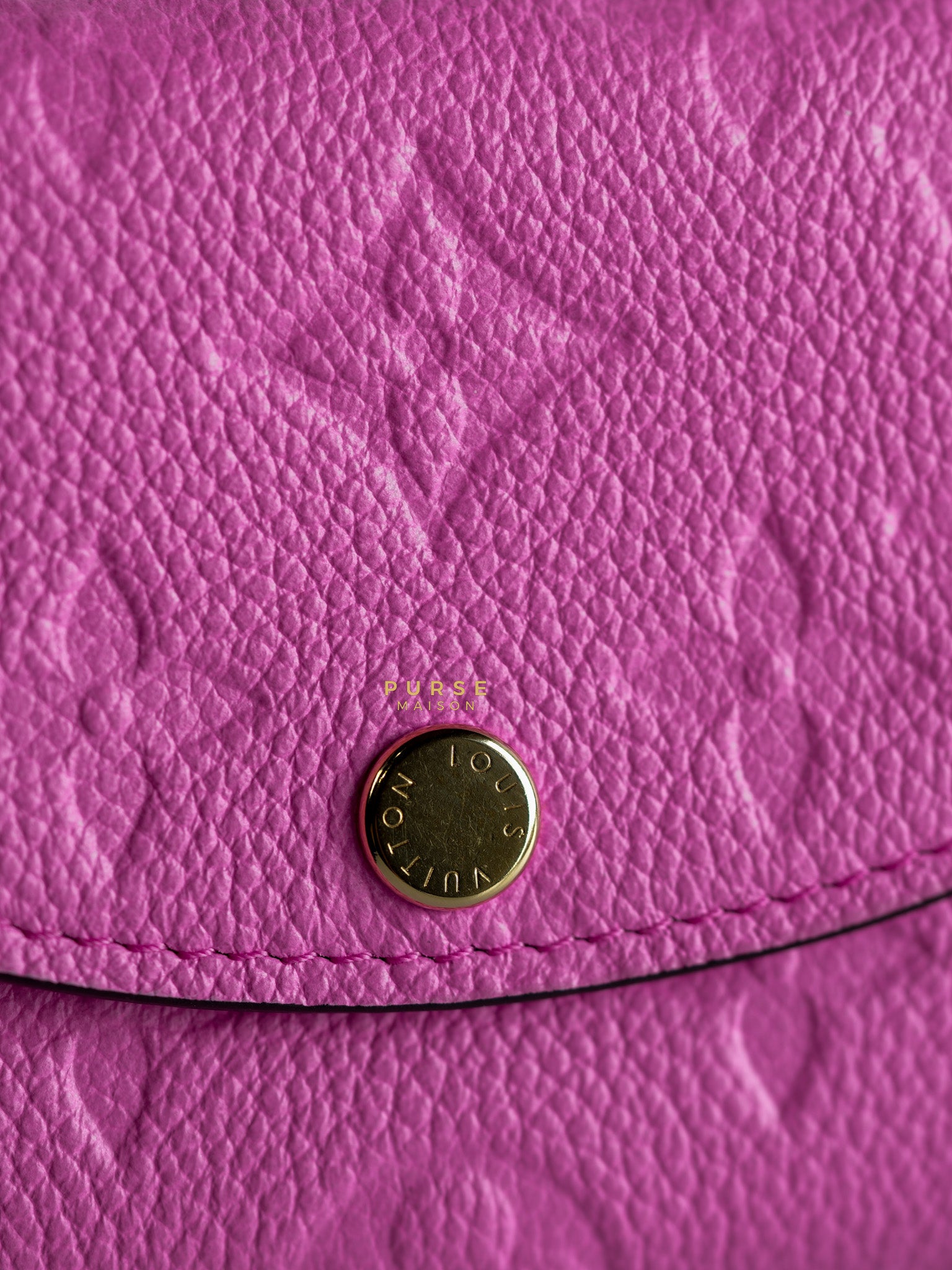 Rose Lollipop Monogram Empreinte Leather Rosalie Coin Purse | Purse Maison Luxury Bags Shop