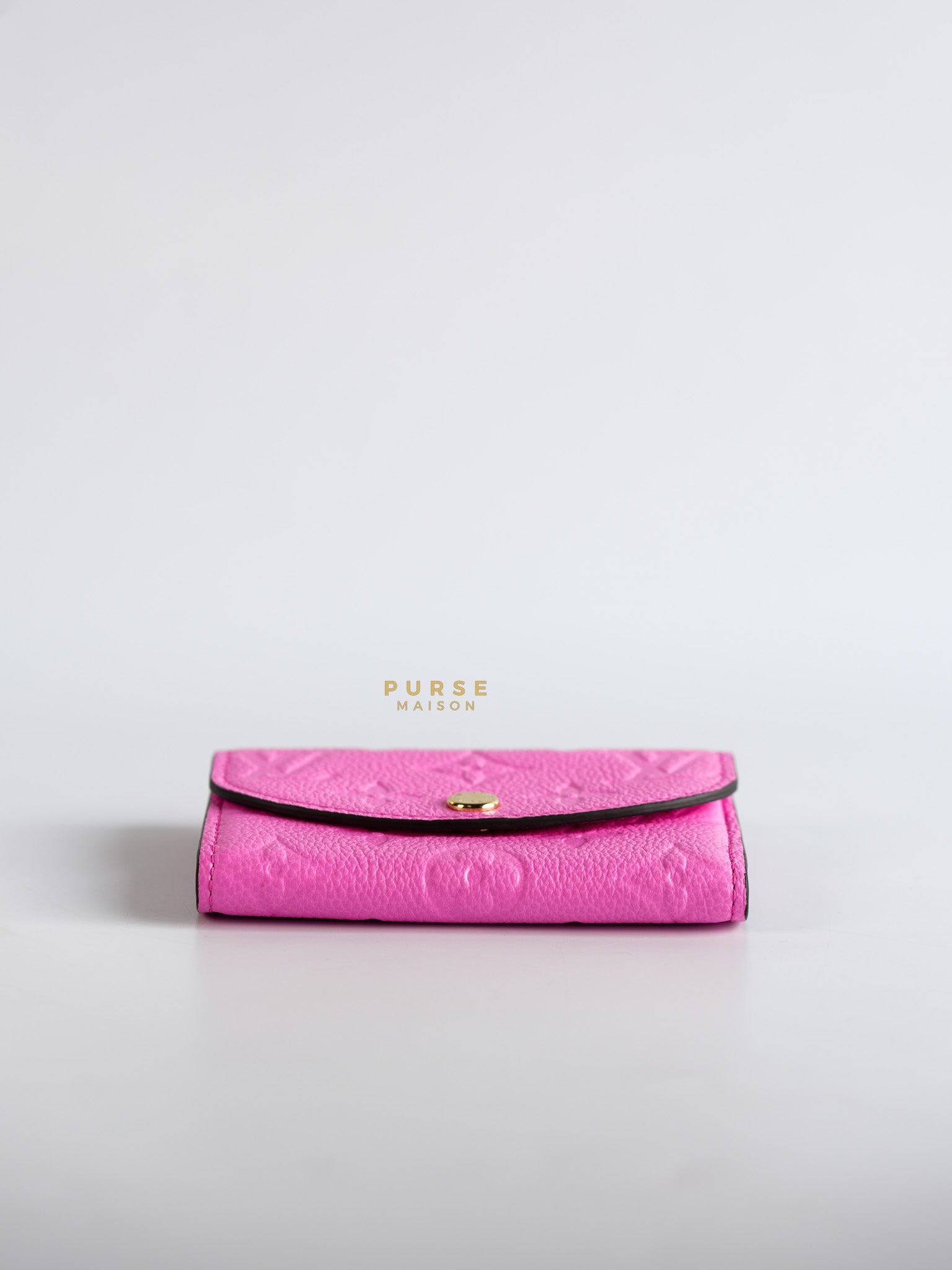 Rose Lollipop Monogram Empreinte Leather Rosalie Coin Purse | Purse Maison Luxury Bags Shop