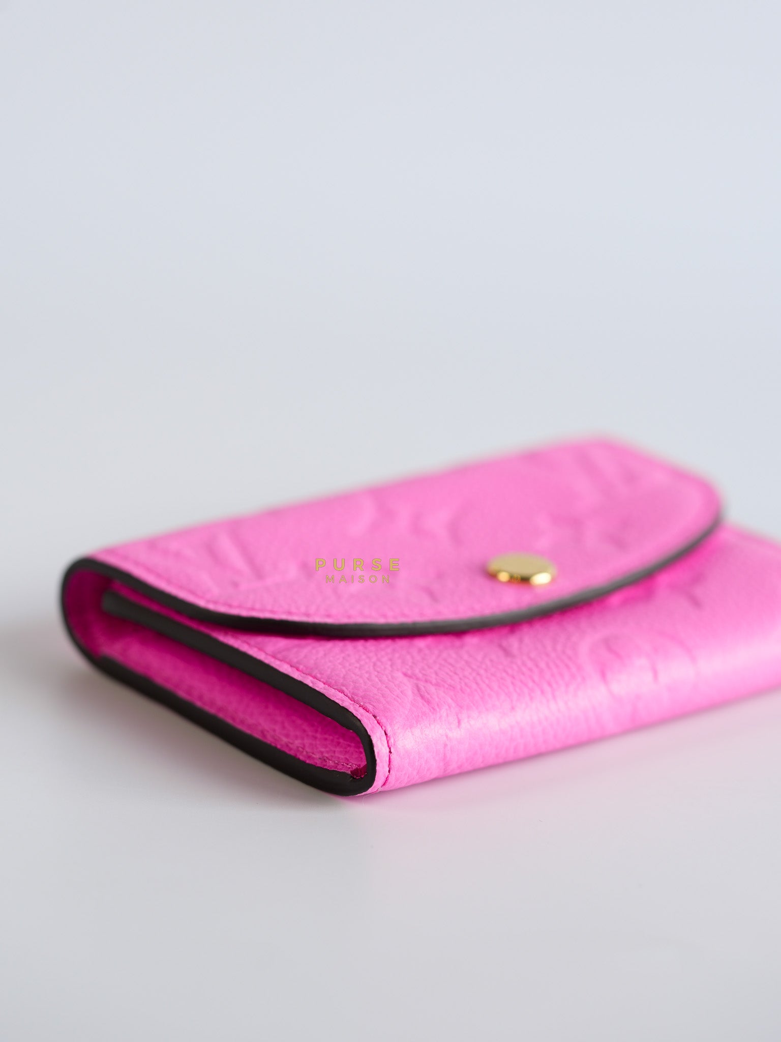 Rose Lollipop Monogram Empreinte Leather Rosalie Coin Purse | Purse Maison Luxury Bags Shop