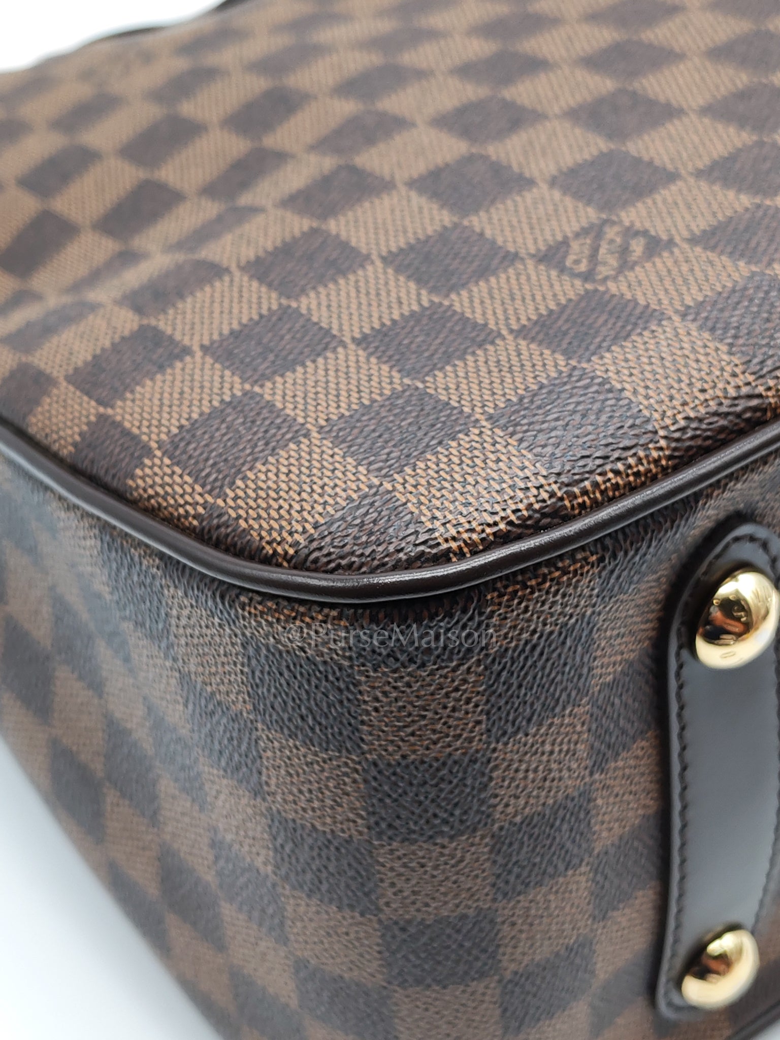 Roseberry Cabas in Damier Ebene Canvas Shoulder Bag (Date Code: AR1122) | Purse Maison Luxury Bags Shop