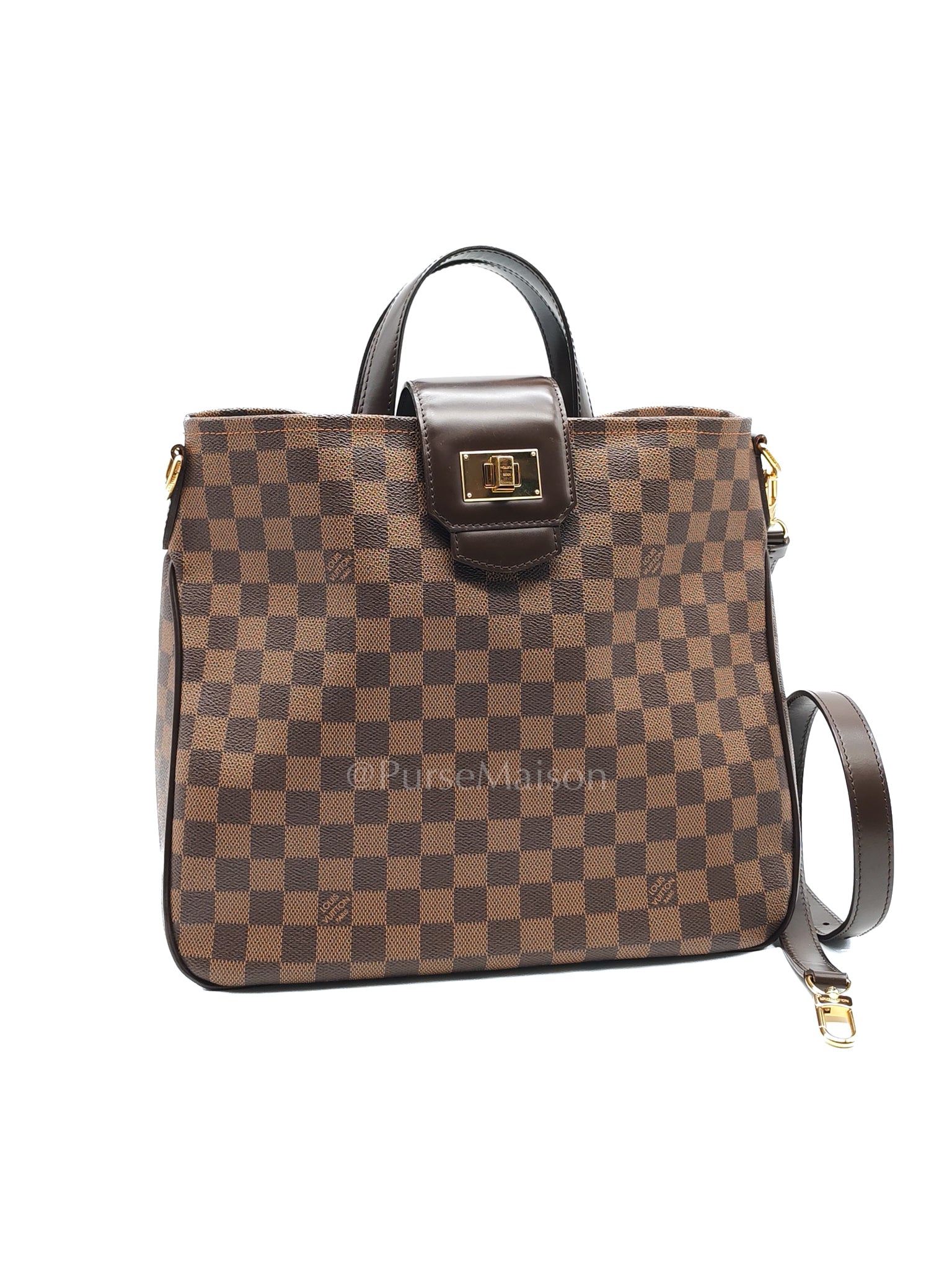 Roseberry Cabas in Damier Ebene Canvas Shoulder Bag (Date Code: AR1122) | Purse Maison Luxury Bags Shop