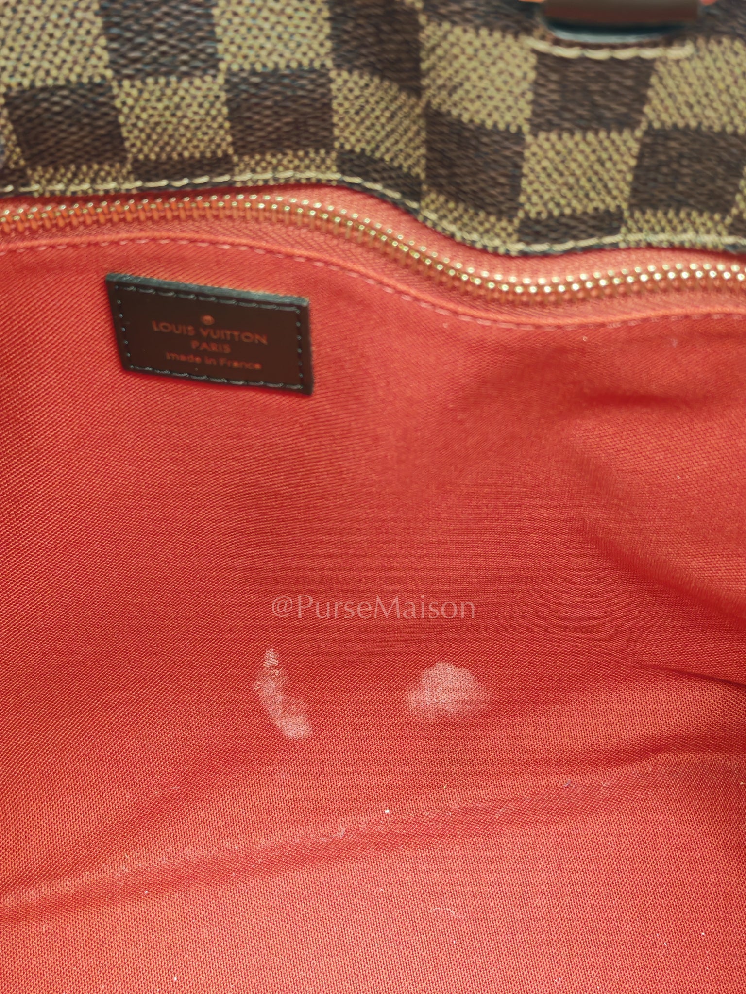 Roseberry Cabas in Damier Ebene Canvas Shoulder Bag (Date Code: AR1122) | Purse Maison Luxury Bags Shop