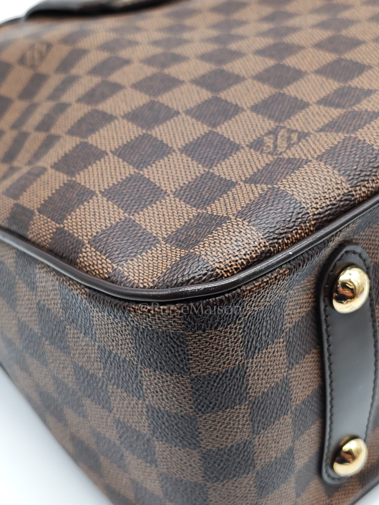 Roseberry Cabas in Damier Ebene Canvas Shoulder Bag (Date Code: AR1122) | Purse Maison Luxury Bags Shop