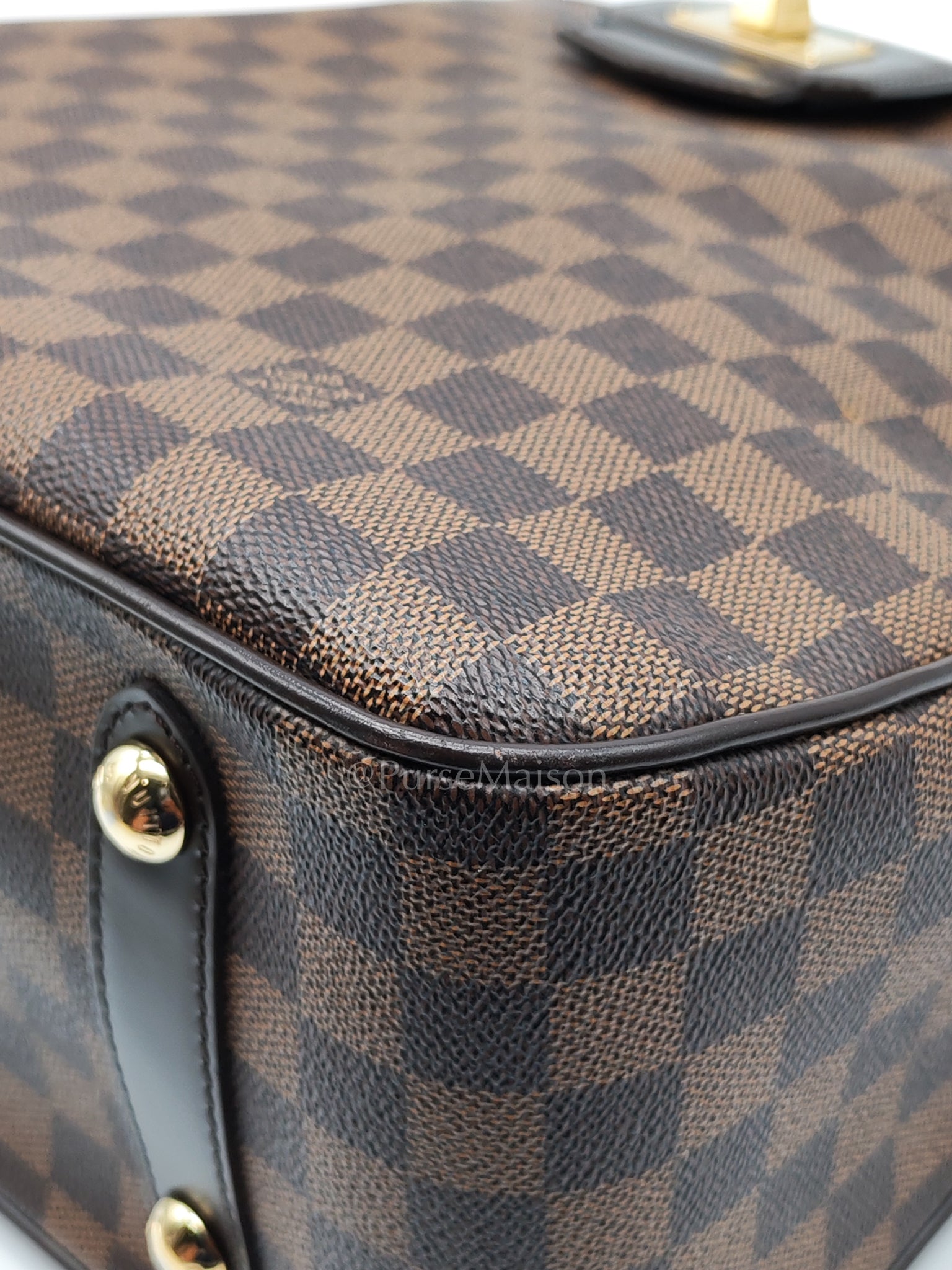 Roseberry Cabas in Damier Ebene Canvas Shoulder Bag (Date Code: AR1122) | Purse Maison Luxury Bags Shop