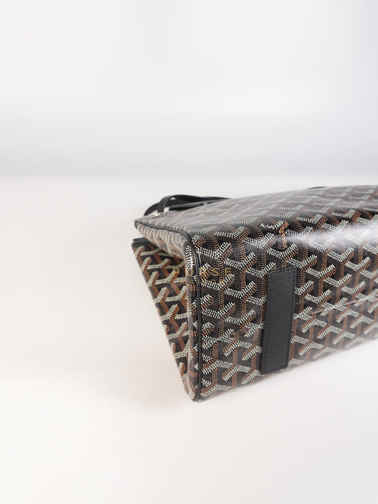 Rouette PM Bag in Black Goyardine Canvas | Purse Maison Luxury Bags Shop