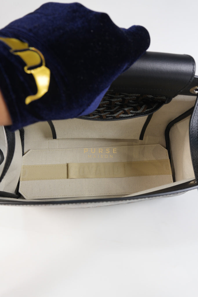 Rouette PM Bag in Black Goyardine Canvas | Purse Maison Luxury Bags Shop