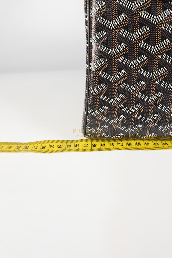 Rouette PM Bag in Black Goyardine Canvas | Purse Maison Luxury Bags Shop