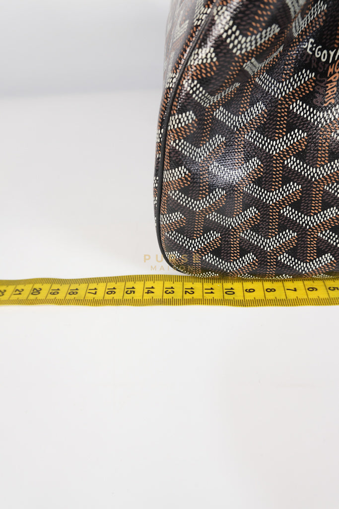 Rouette PM Bag in Black Goyardine Canvas | Purse Maison Luxury Bags Shop