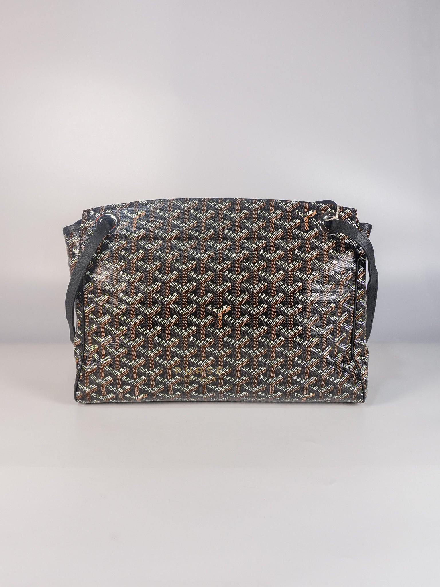 Rouette PM Bag in Black Goyardine Canvas | Purse Maison Luxury Bags Shop