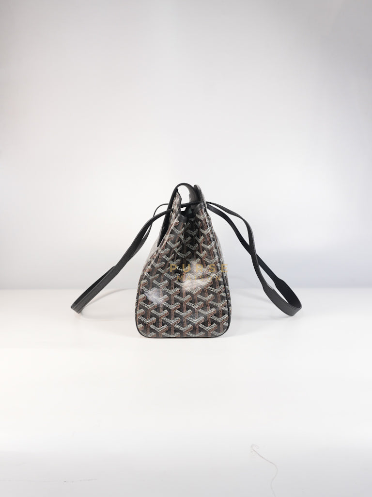 Rouette PM Bag in Black Goyardine Canvas | Purse Maison Luxury Bags Shop