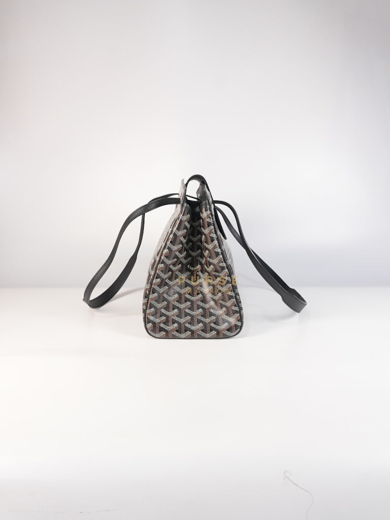 Rouette PM Bag in Black Goyardine Canvas | Purse Maison Luxury Bags Shop