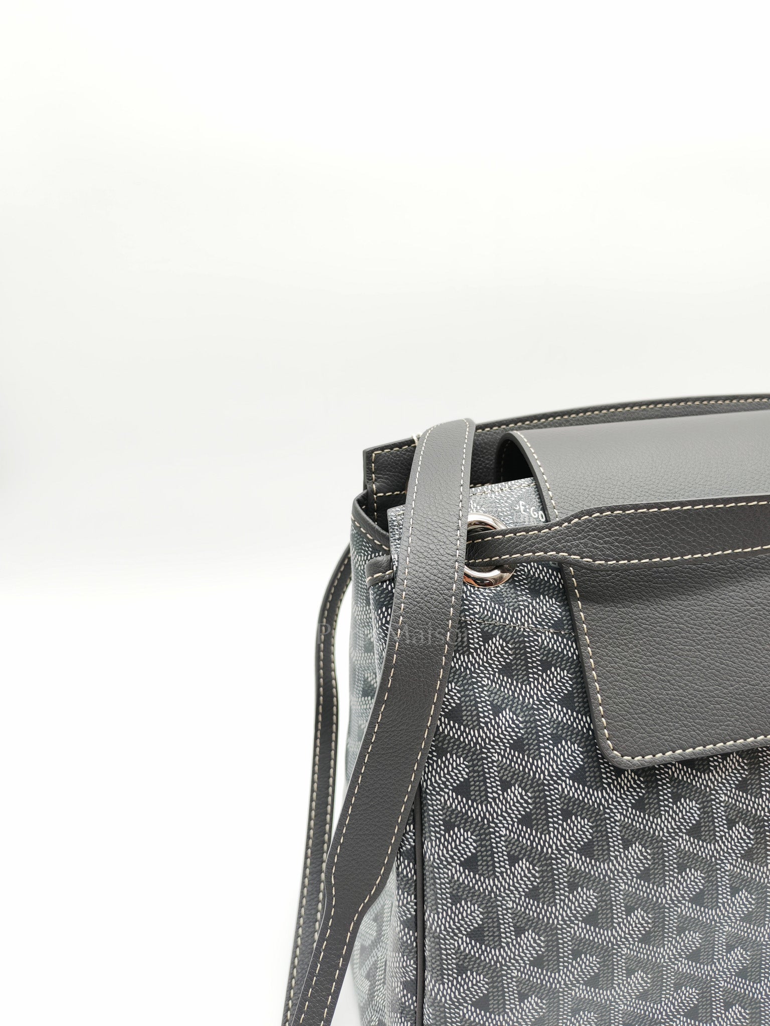 Rouette PM Gray in Goyardine Canvas Tote Bag | Purse Maison Luxury Bags Shop