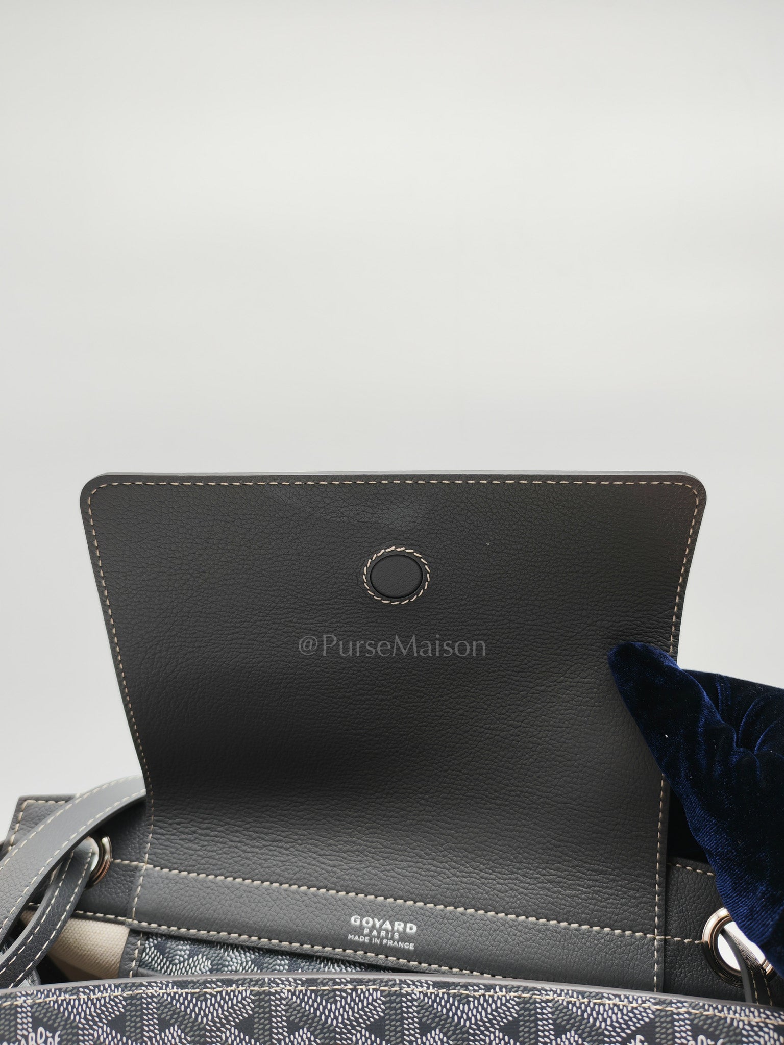 Rouette PM Gray in Goyardine Canvas Tote Bag | Purse Maison Luxury Bags Shop