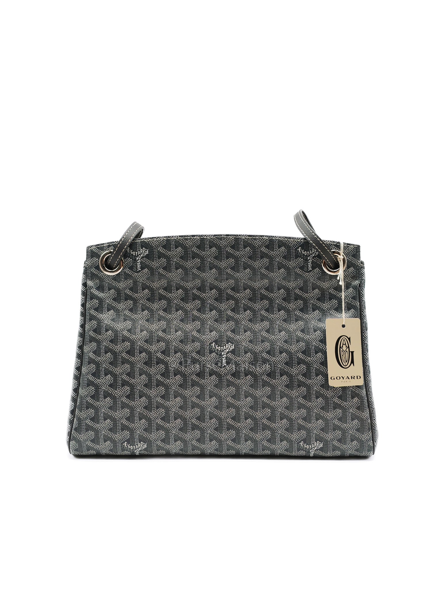 Rouette PM Gray in Goyardine Canvas Tote Bag | Purse Maison Luxury Bags Shop