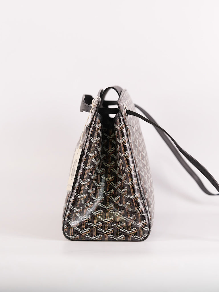 Rouette PM in Black Goyardine Canvas Tote Bag | Purse Maison Luxury Bags Shop
