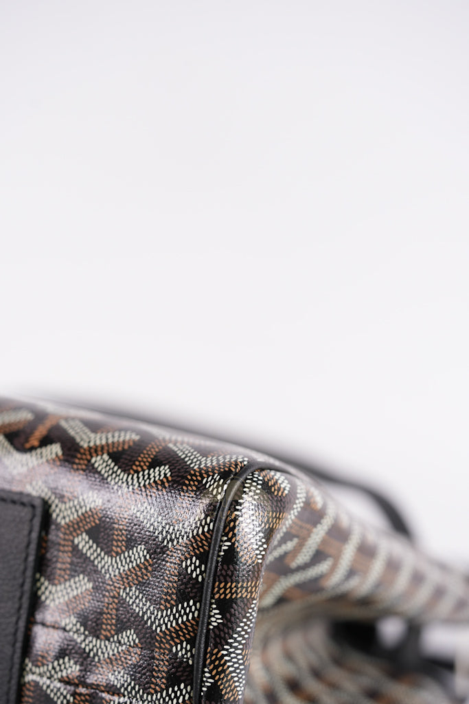 Rouette PM in Black Goyardine Canvas Tote Bag | Purse Maison Luxury Bags Shop